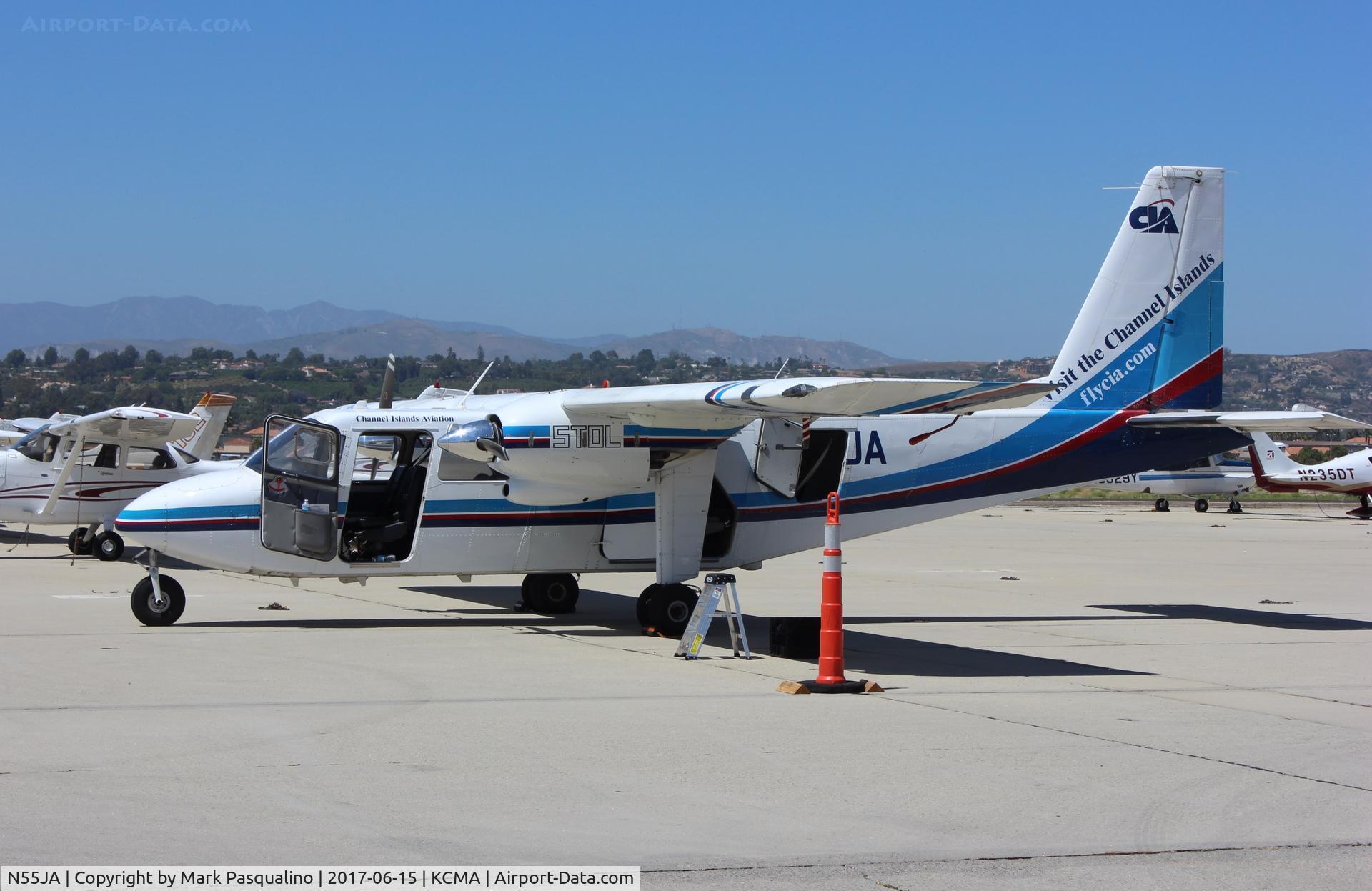 N55JA, 1971 Britten-Norman BN-2A-8 Islander C/N 295, BN-2A-8 Islander