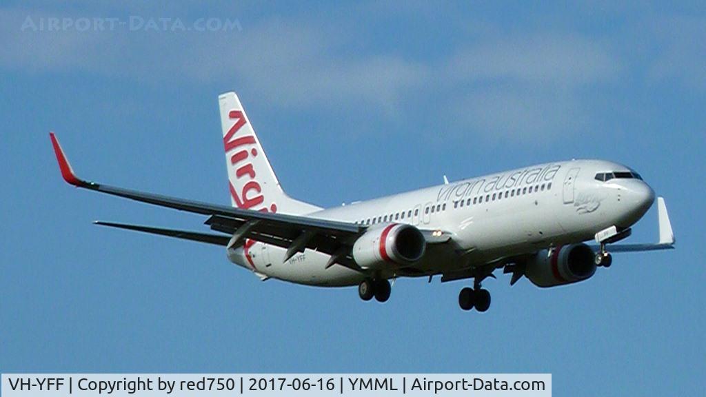 VH-YFF, 2011 Boeing 737-8FE C/N 40994, Virgin Australia Boeing 737 VH-YFF YMML 20170616