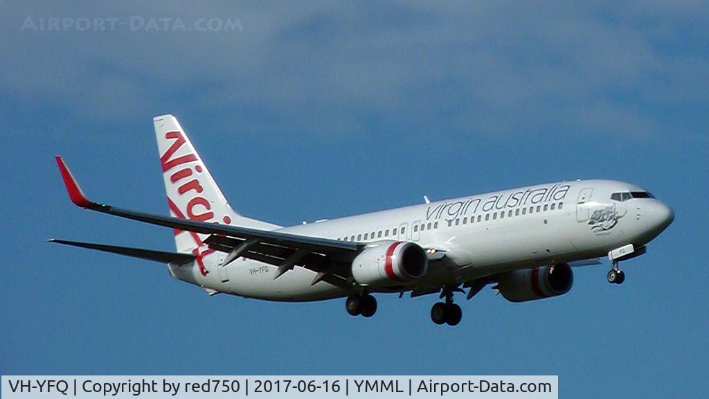VH-YFQ, 2013 Boeing 737-8FE C/N 41010, Virgin Australia Boeing 737 VH-YFQ YMML 20170616