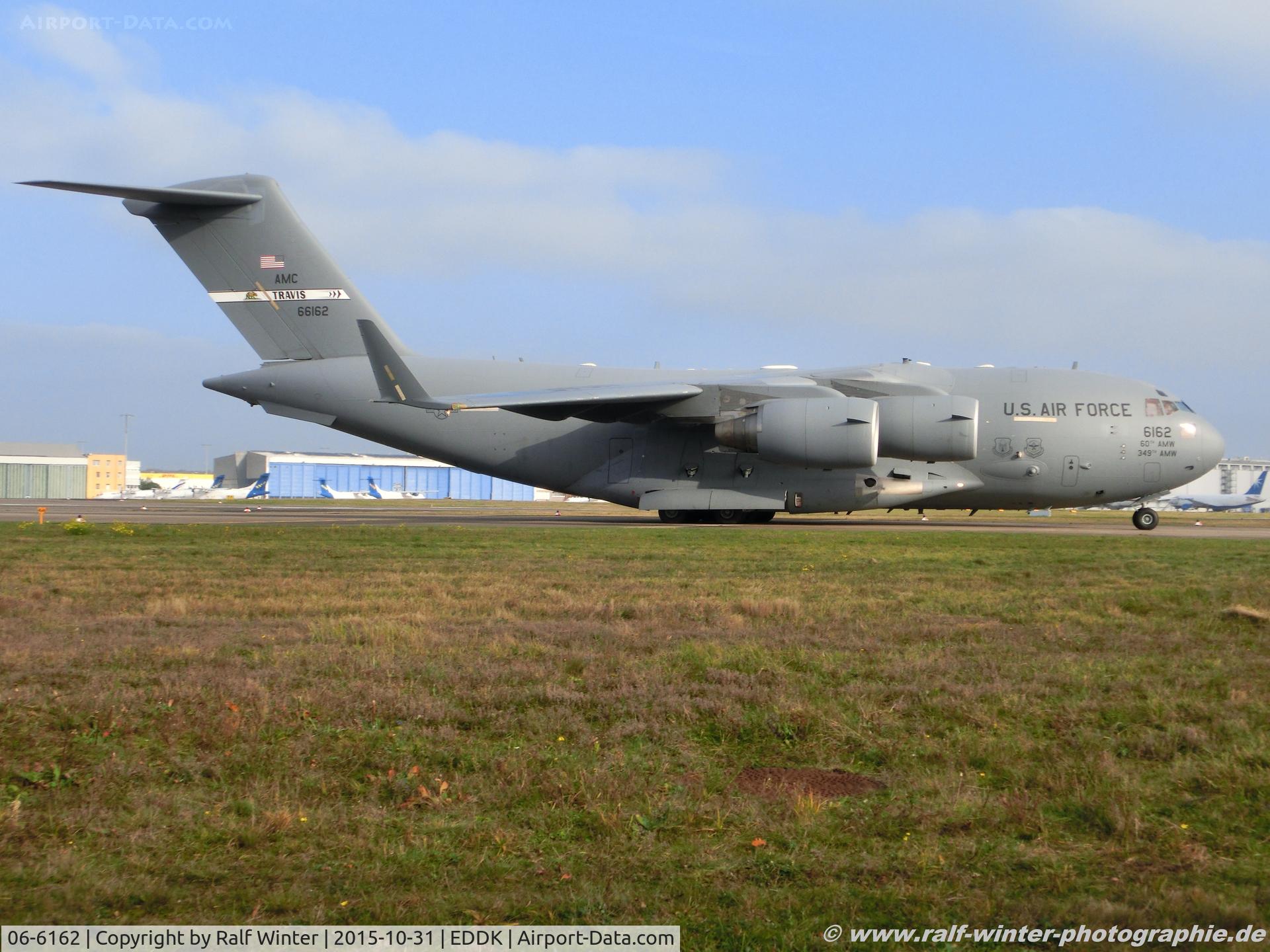 06-6162, 2006 Boeing C-17A Globemaster III C/N P-162, Boeing C-17A Globemaster USAF United States Air Force - P-162 - 06-6162 - 31.10.2015 - CGN