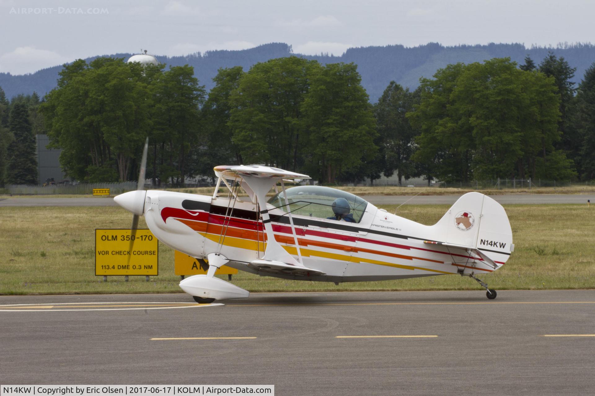 N14KW, 1988 Christen Eagle II C/N 0001 (N14KW), Christen Eagle II during the 2017 Olympic Flight Museum Air Show.