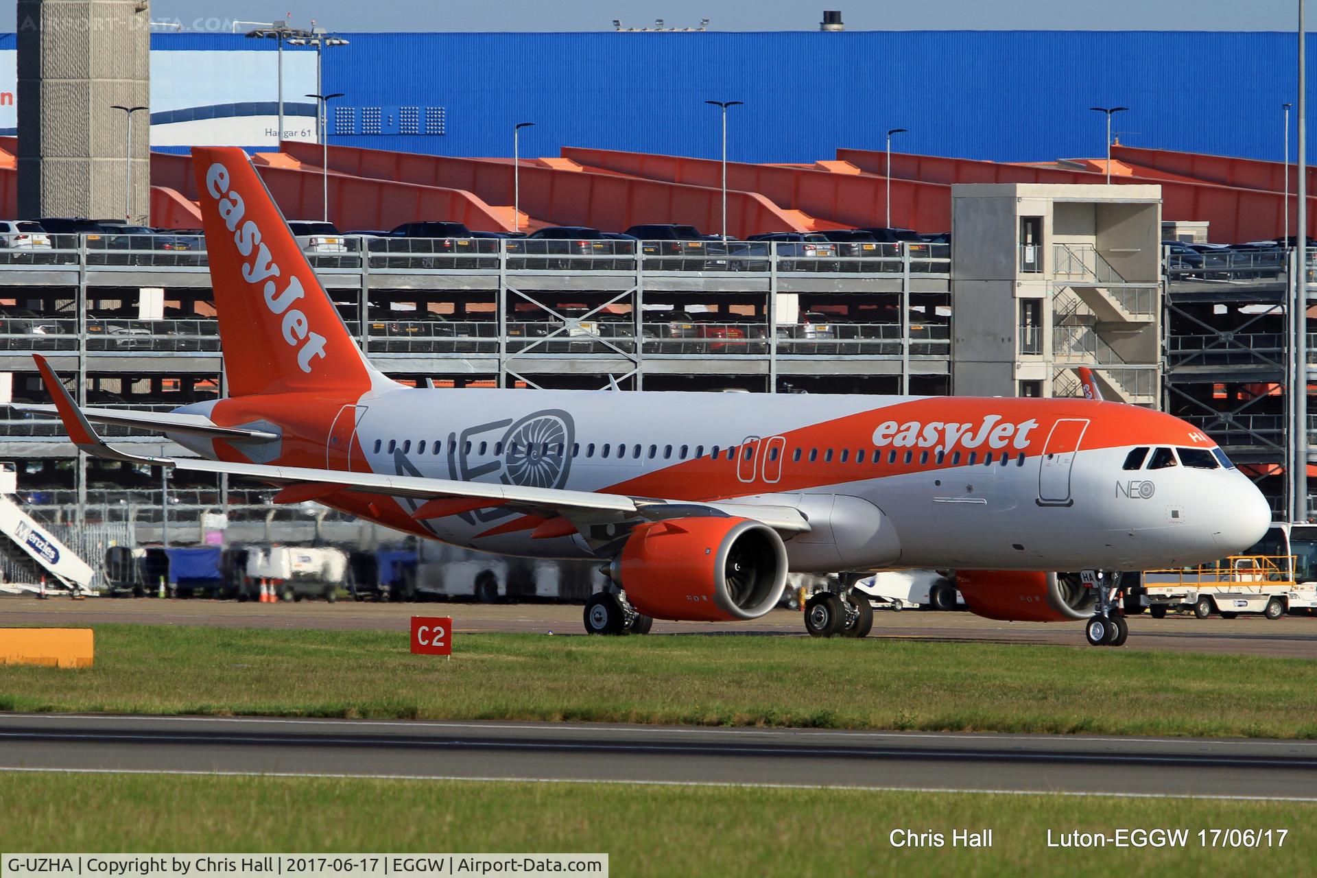 G-UZHA, 2017 Airbus A320-251NEO C/N 7649, easyJets 1st A320NEO on its 1st commercial flight