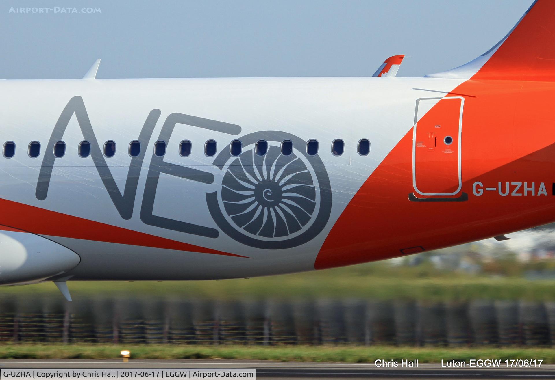 G-UZHA, 2017 Airbus A320-251NEO C/N 7649, easyJets 1st A320NEO on its 1st commercial flight