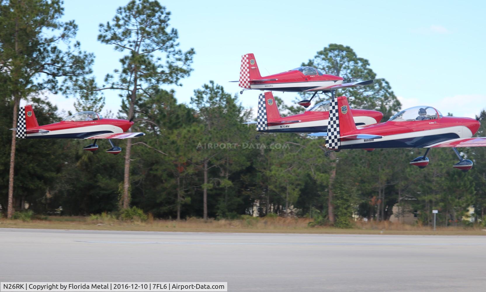 N26RK, 2007 Vans RV-8 C/N 82401, The Mavericks