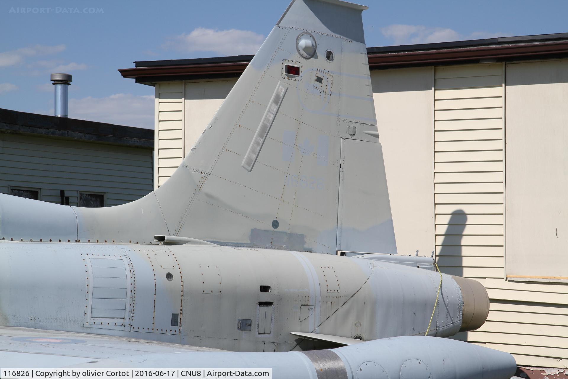 116826, Canadair CF-5D C/N 2026, closer view on the tail markings