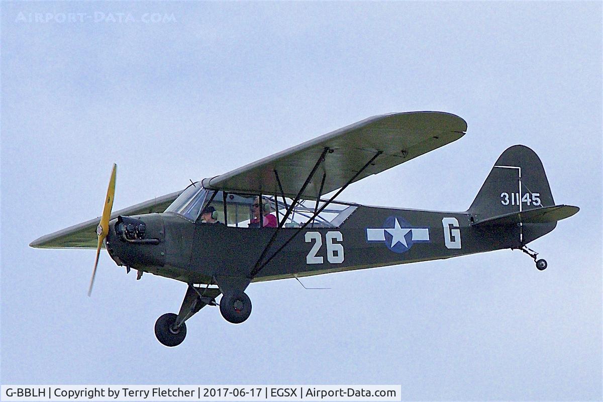 G-BBLH, 1943 Piper J3C-65 Cub Cub C/N 10549, At North Weald
