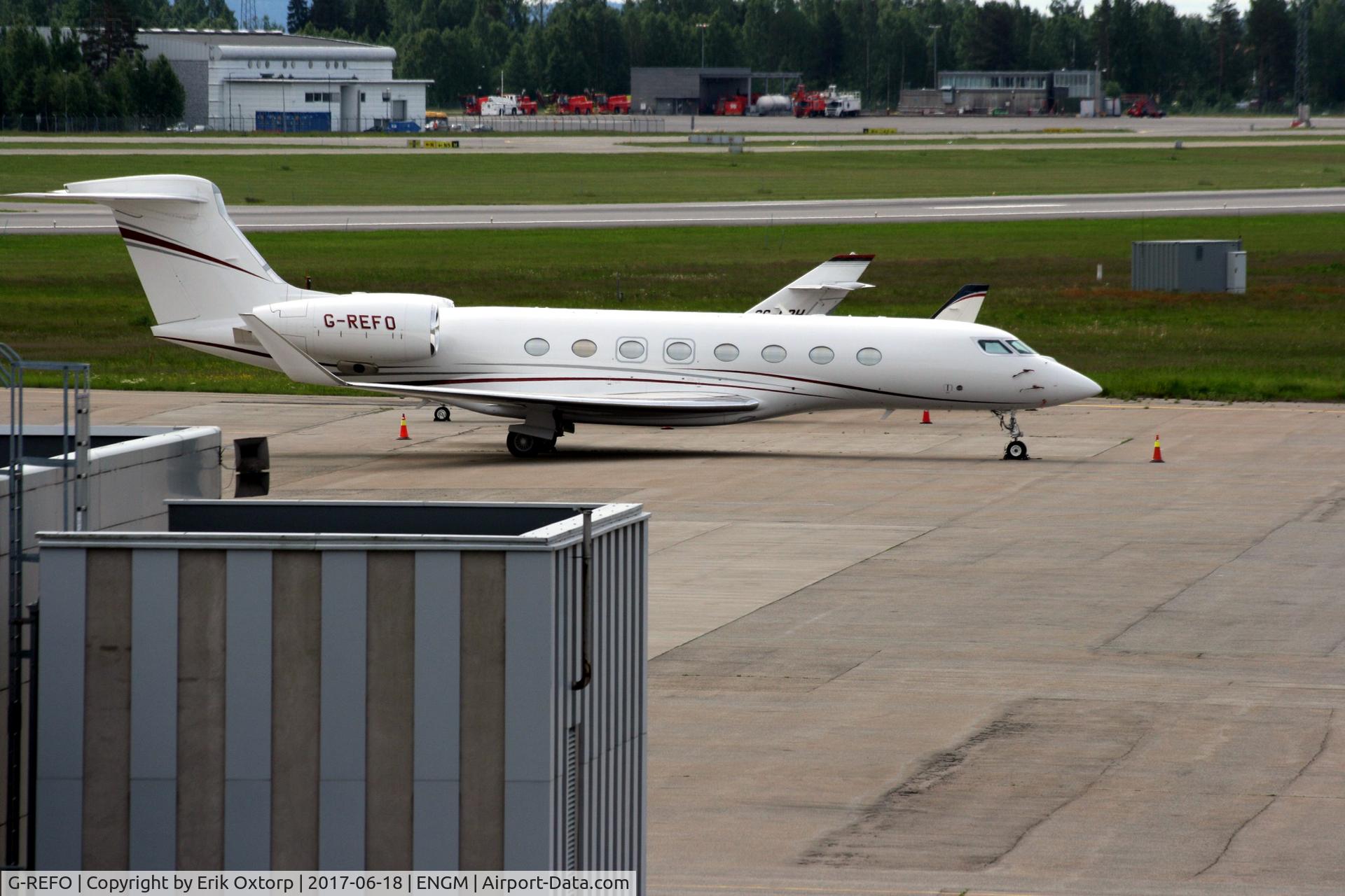 G-REFO, 2014 Gulfstream Aerospace G650 (G-VI) C/N 6075, G-REFO in OSL