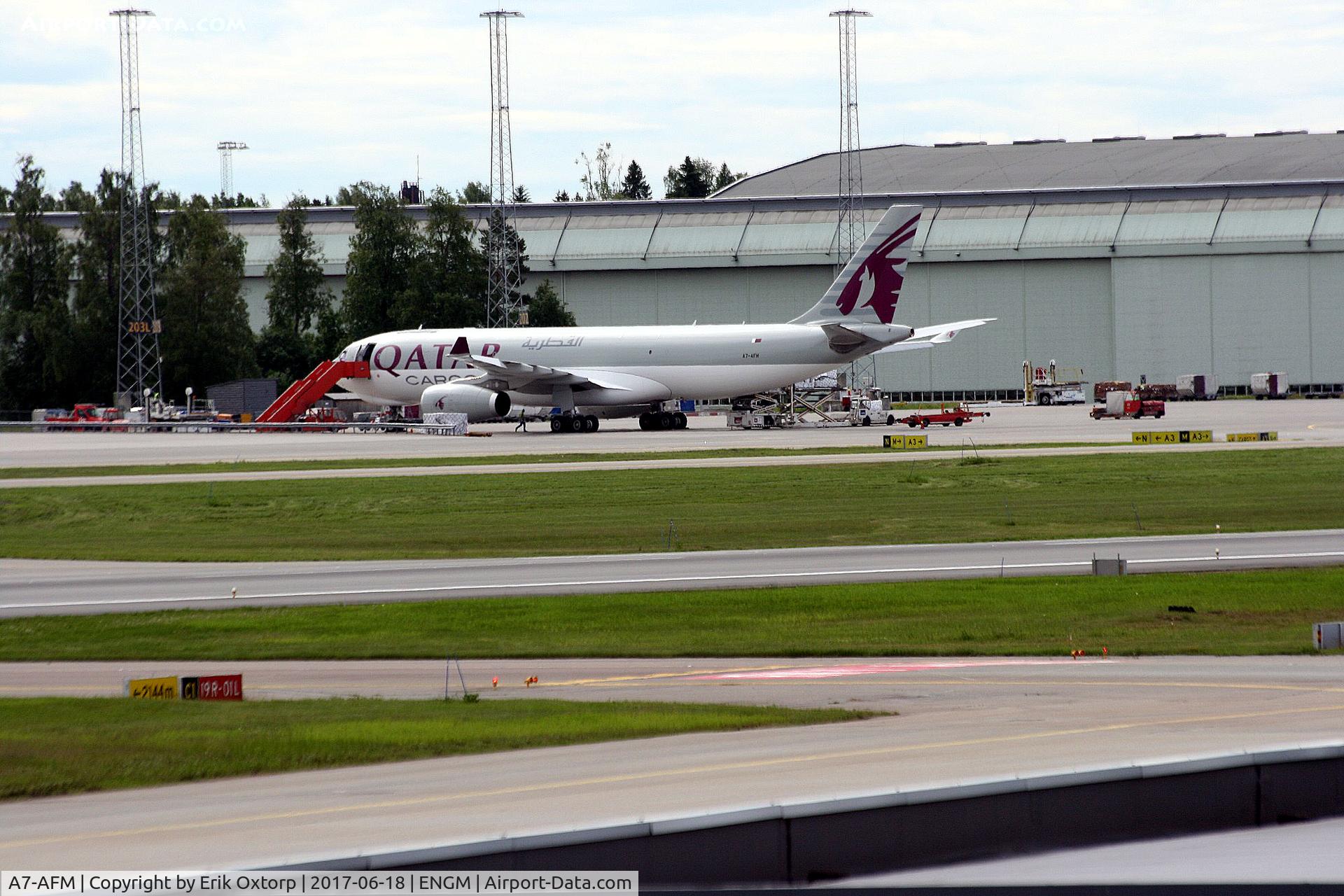 A7-AFM, 2004 Airbus A330-203 C/N 616, A7-AFM in OSL