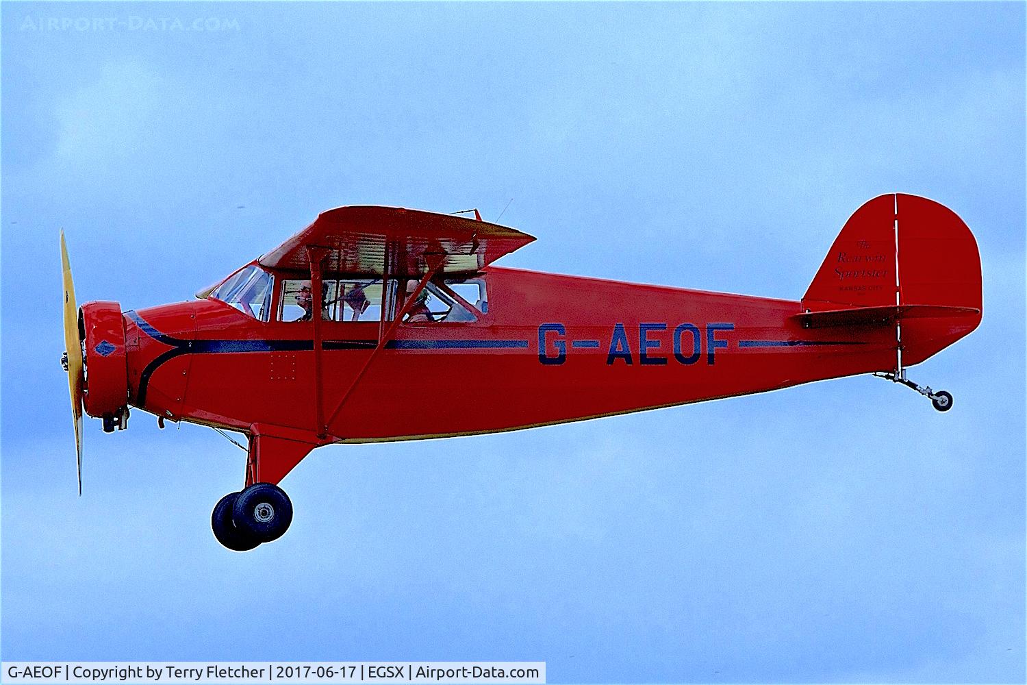 G-AEOF, 1936 Rearwin 8500 Sportster C/N 462, At North Weald