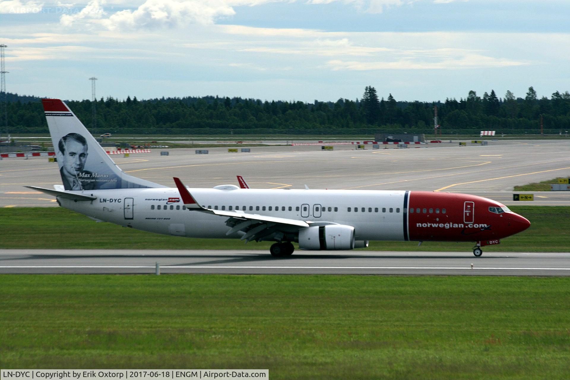 LN-DYC, 2010 Boeing 737-8JP C/N 39164, LN-DYC in OSL