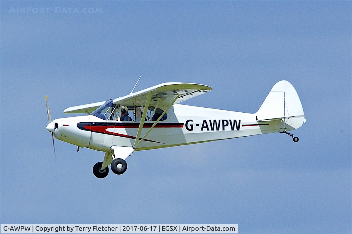 G-AWPW, 1947 Piper PA-12 Super Cruiser C/N 12-3947, At North Weald