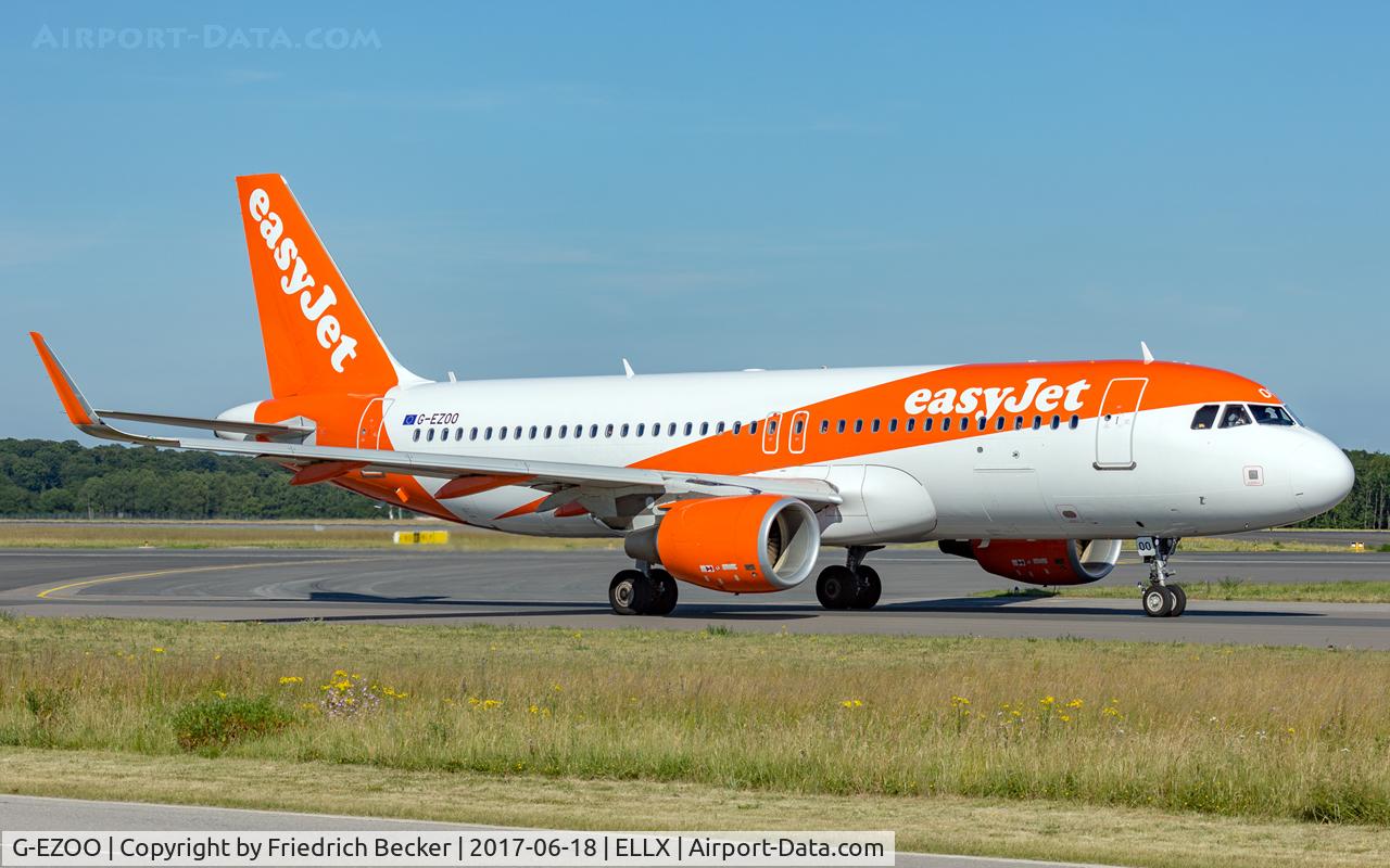 G-EZOO, 2015 Airbus A320-214 C/N 6606, taxying to the active