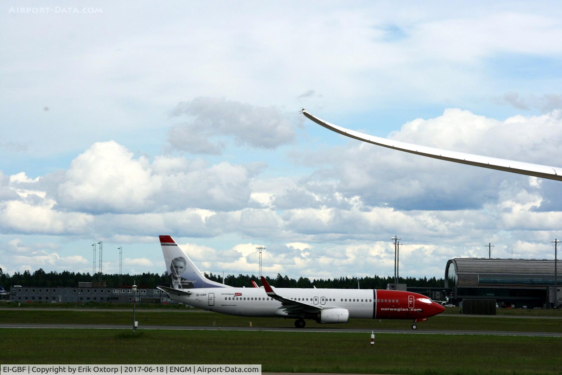 EI-GBF, 2013 Boeing 737-8JP C/N 39022, EI-GBF in OSL