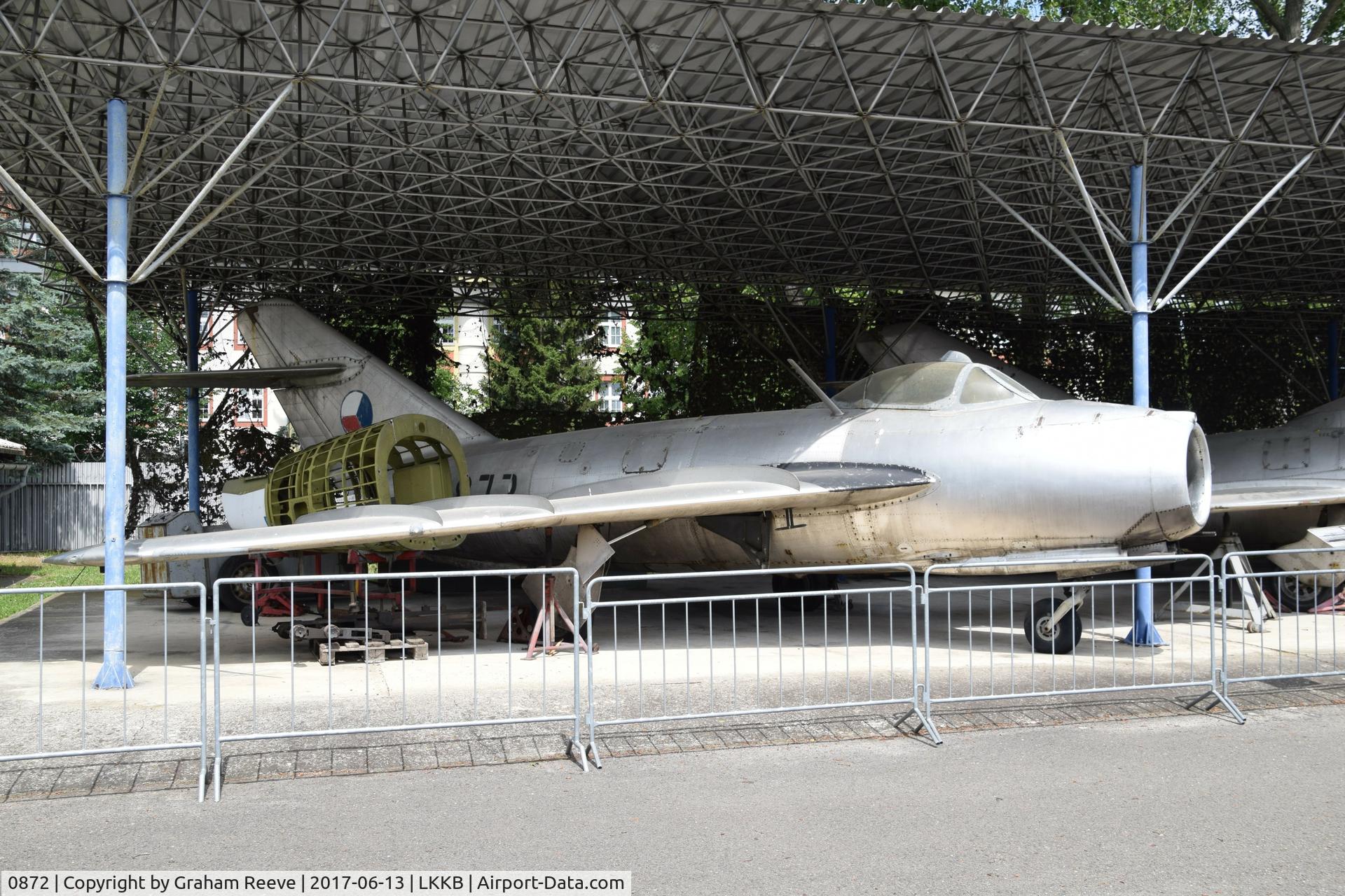 0872, Mikoyan-Gurevich MiG-17PF C/N 0872, On display at 