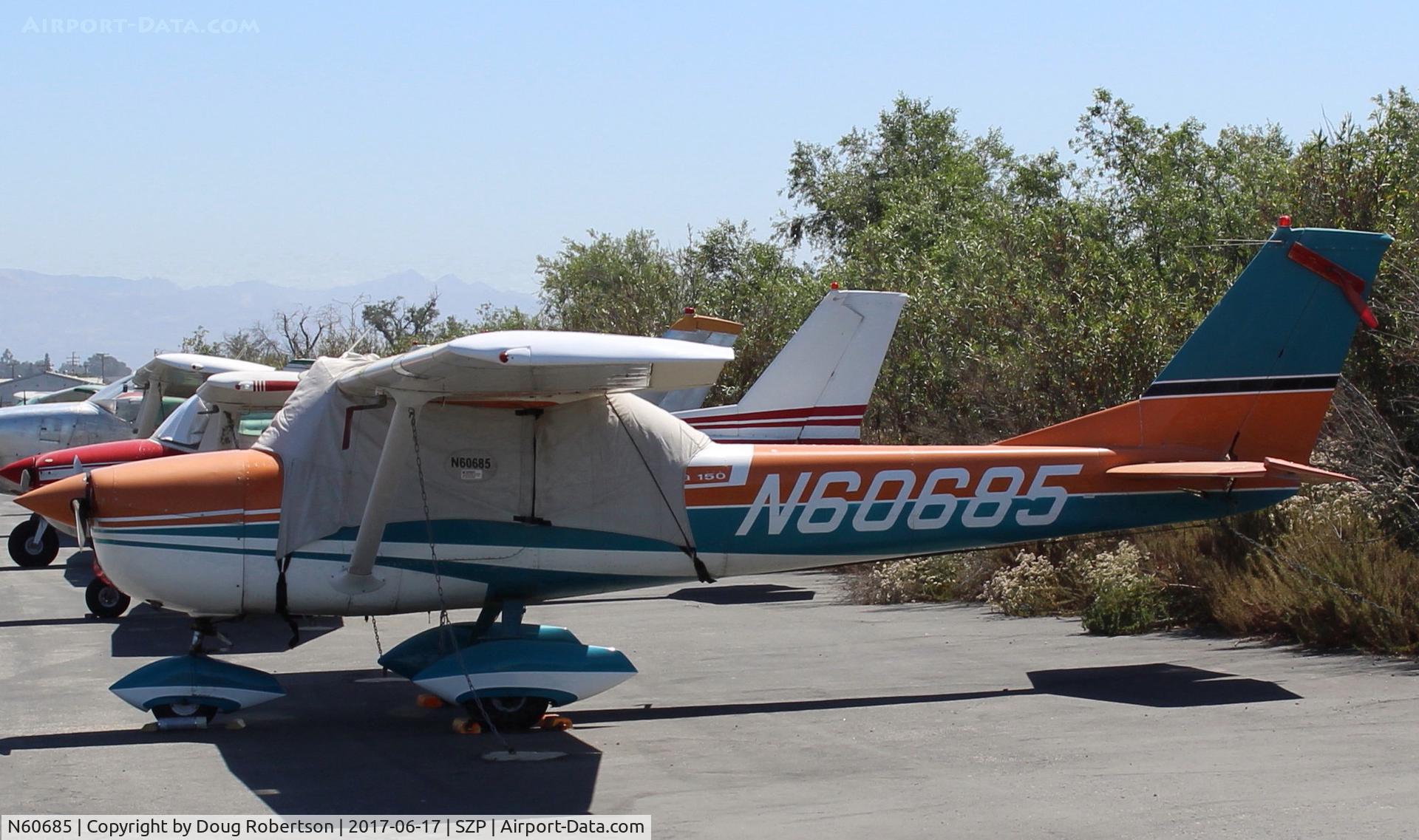 N60685, 1969 Cessna 150J C/N 15070500, 1969 Cessna 150J, Continental O-200 100 Hp