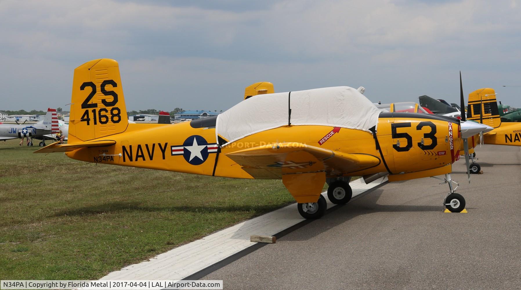 N34PA, 1955 Beech T-34A (A45) Mentor Mentor C/N G-268, Beech T-34