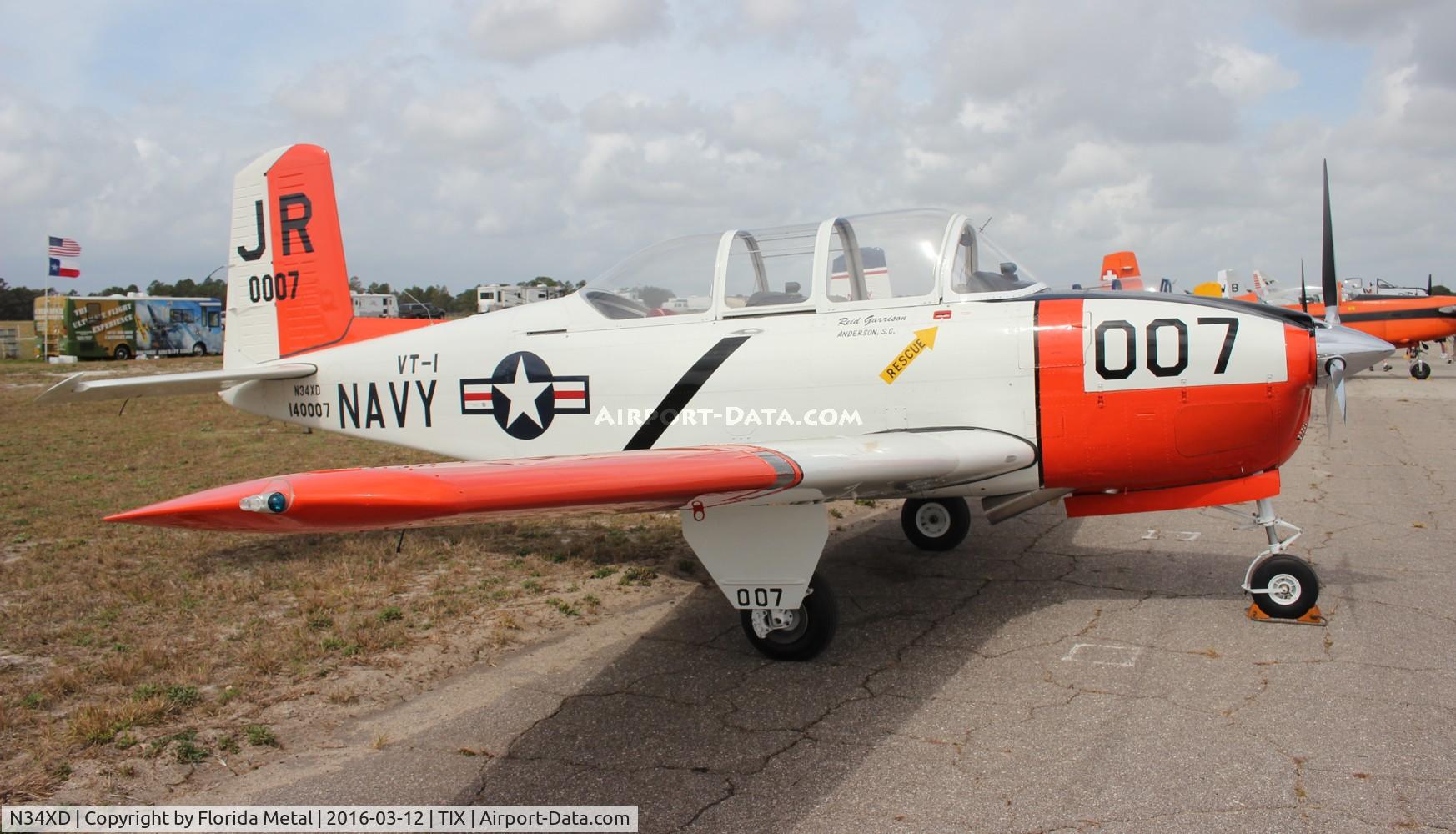 N34XD, 1952 Beech T-34A (A45) Mentor C/N G-25, T-34A