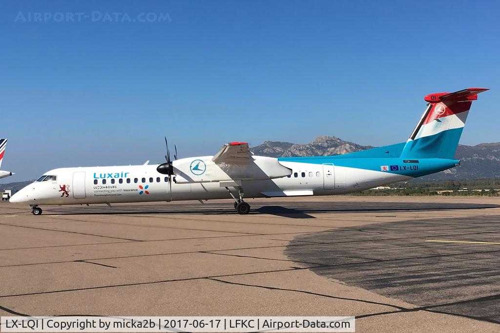 LX-LQI, 2016 Bombardier DHC-8-402Q Dash 8 Dash 8 C/N 4534, Parked