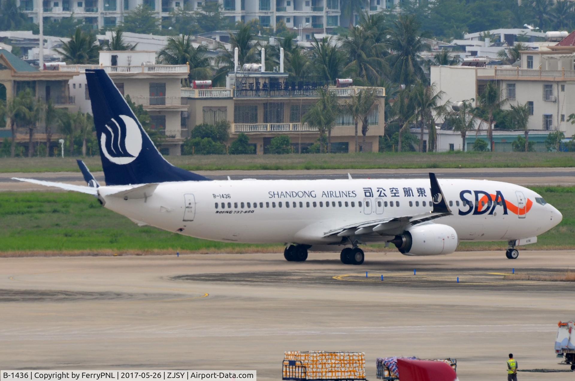 B-1436, 2017 Boeing 737-85N C/N 60164, SDA B738