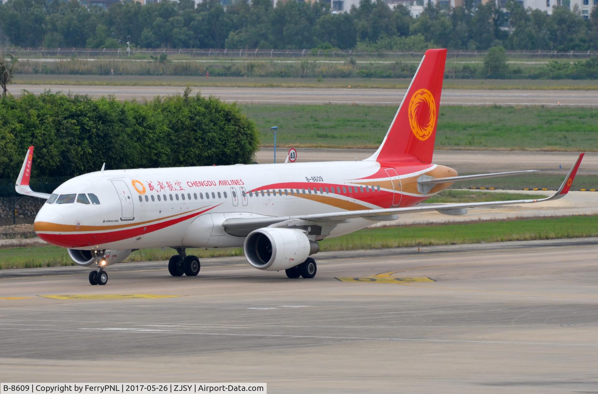 B-8609, 2016 Airbus A320-214 C/N 7292, Chengdu A320 arrived in SYX