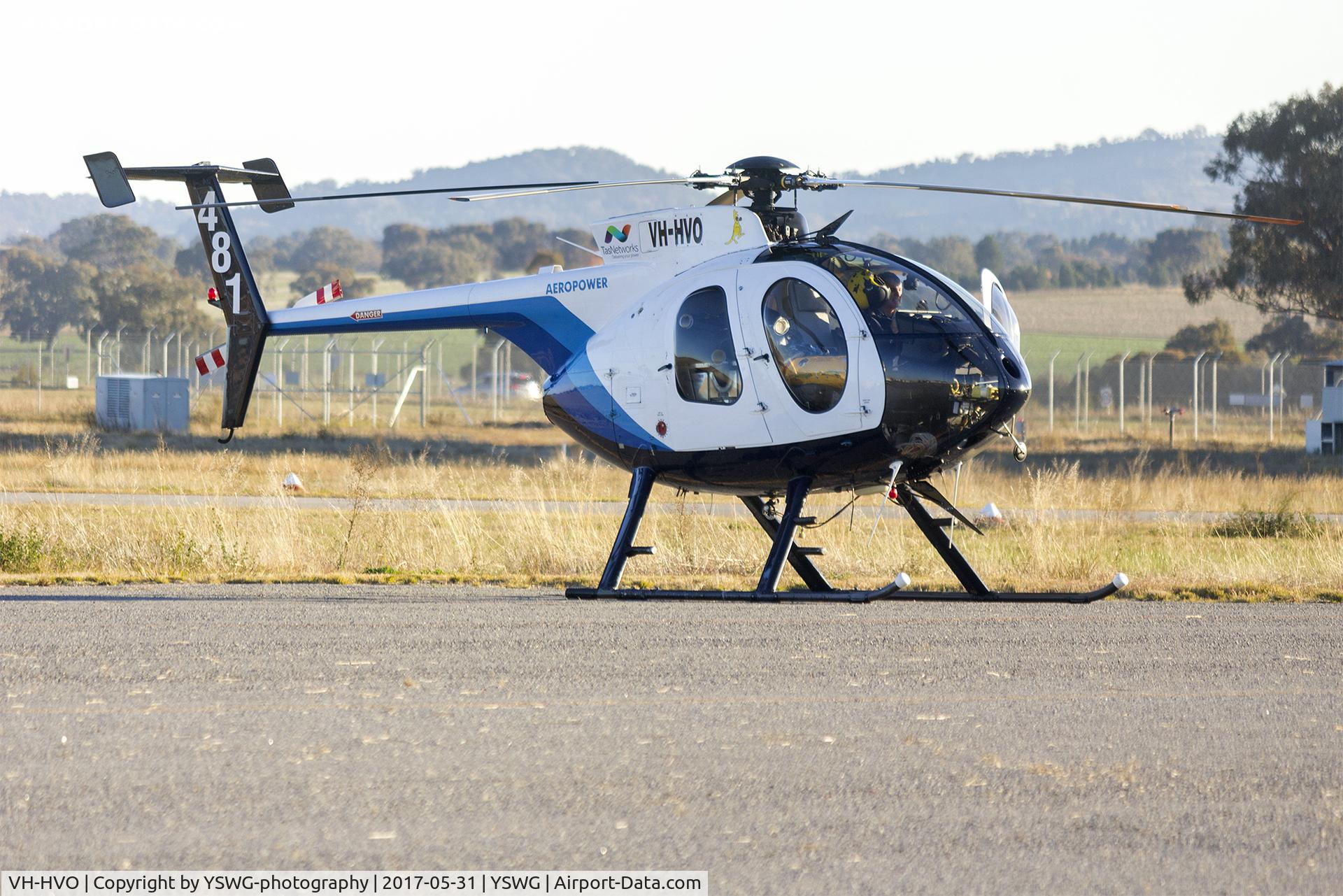 VH-HVO, 1989 McDonnell Douglas MD-500E (369E) C/N 0347E, Aeropower (VH-HVO) McDonnell Douglas MD369E at Wagga Wagga Airport