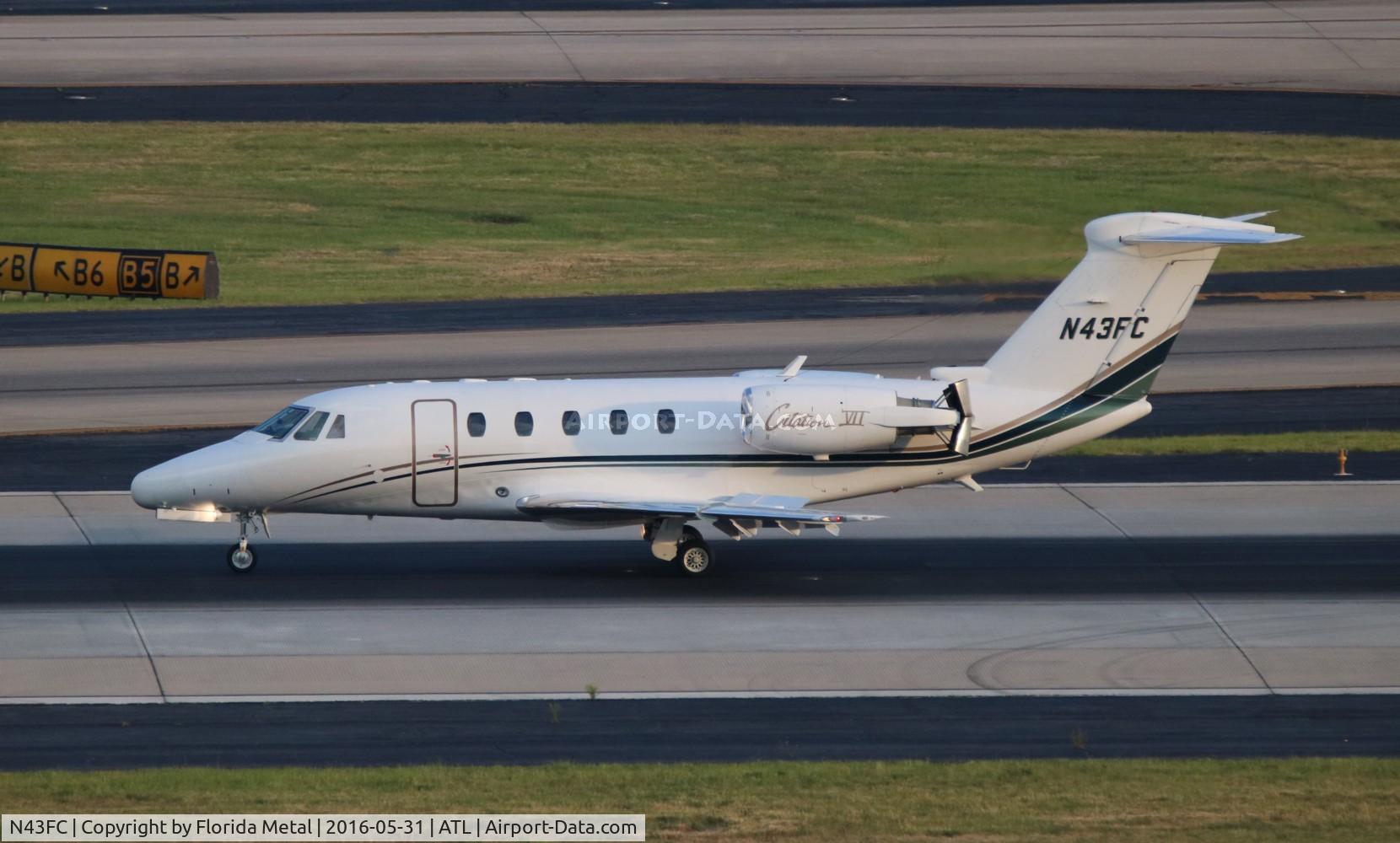 N43FC, 1998 Cessna 650 Citation VII C/N 650-7087, Citation VII