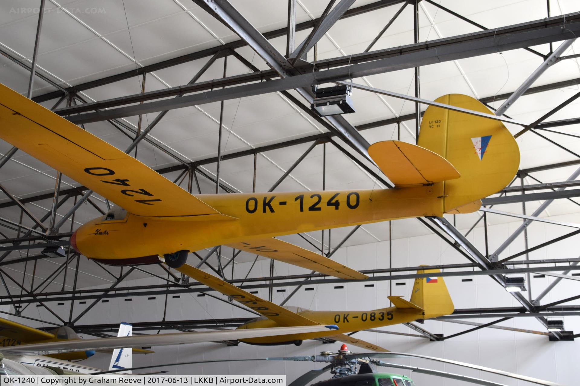 OK-1240, Zlin Z-130 Kmotr C/N 11, On display at 