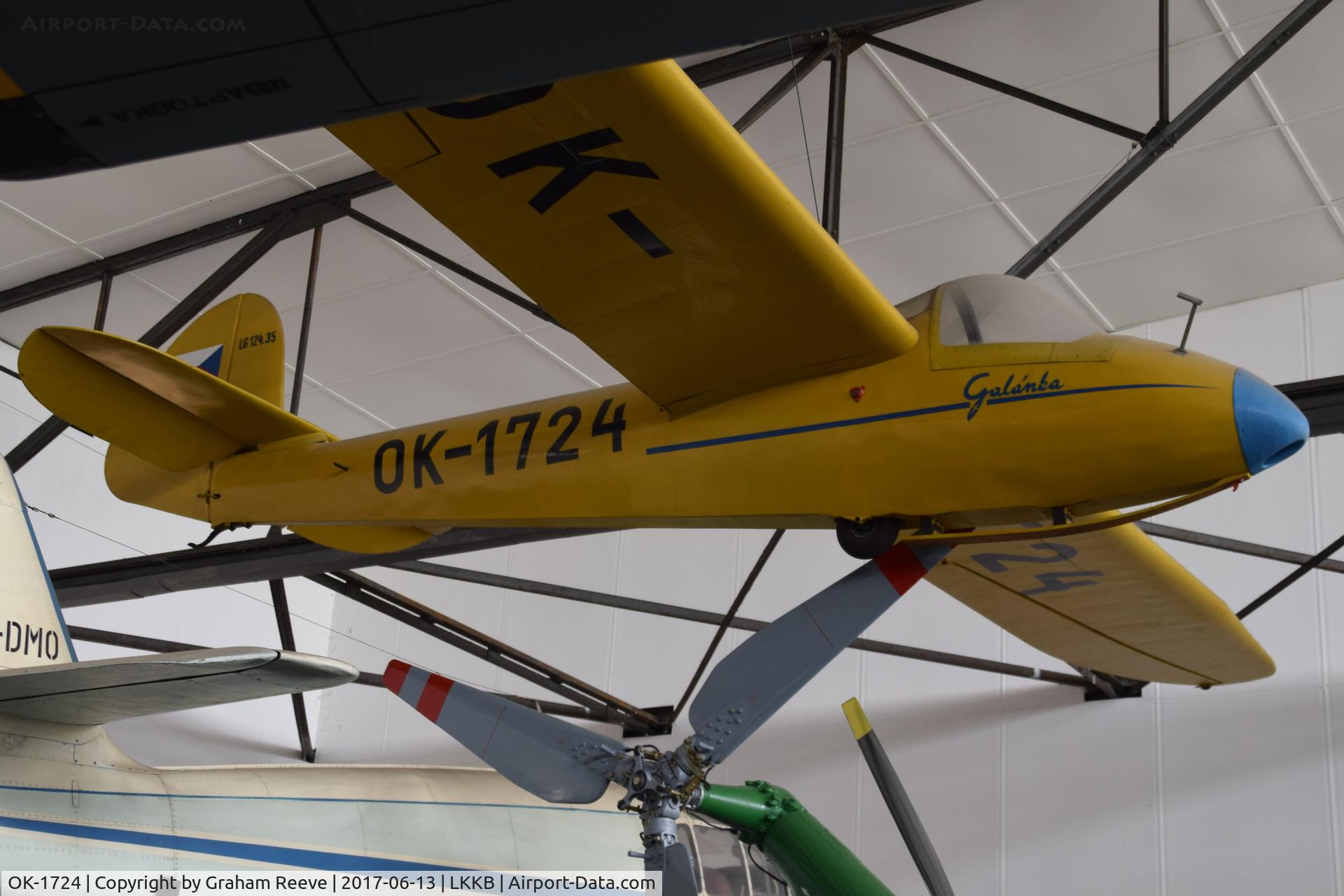 OK-1724, Zlin LG-124 Galanka C/N Not found OK-1724, On display at 