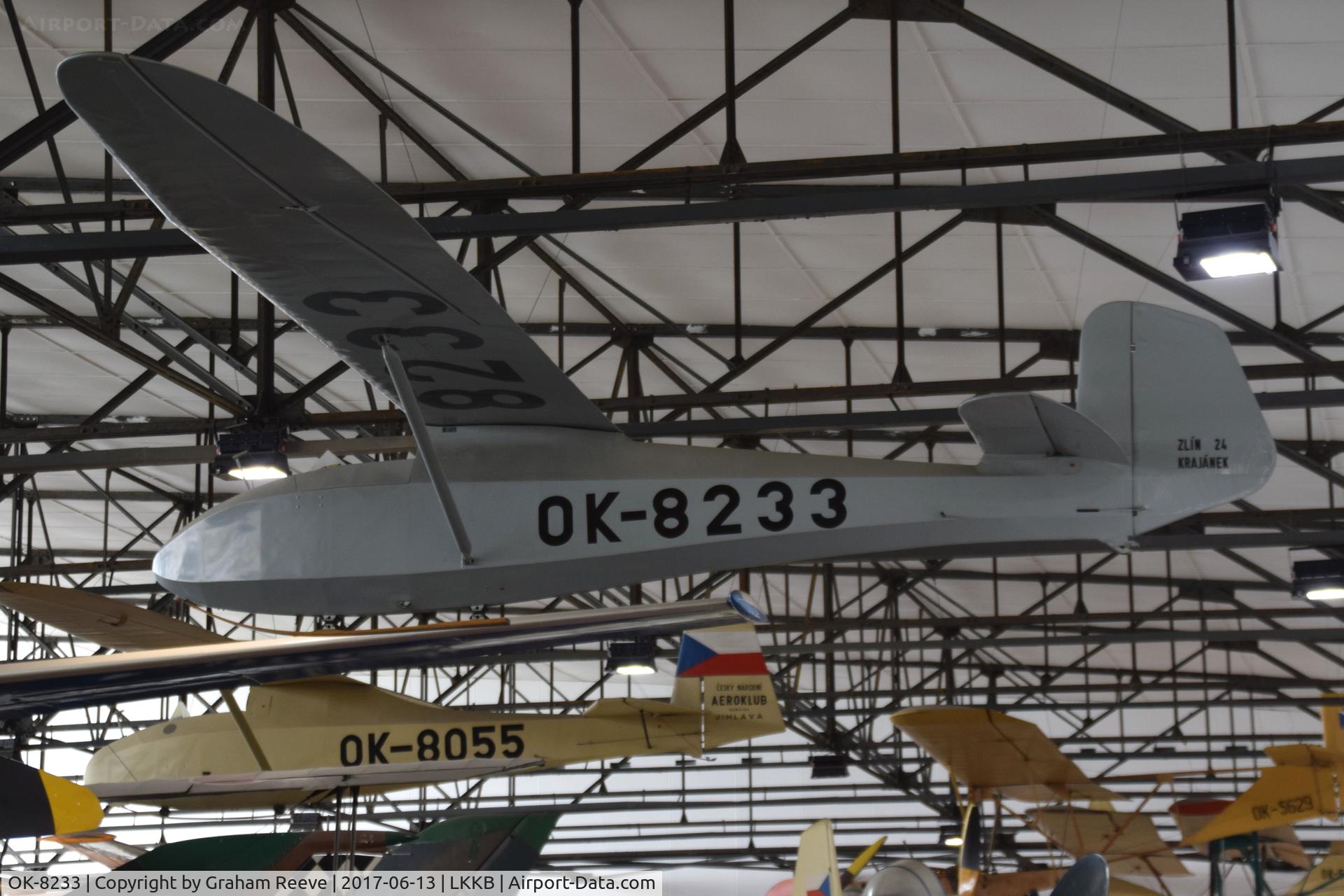 OK-8233, Zlin Z-24 Krajanek C/N 225, On display at 