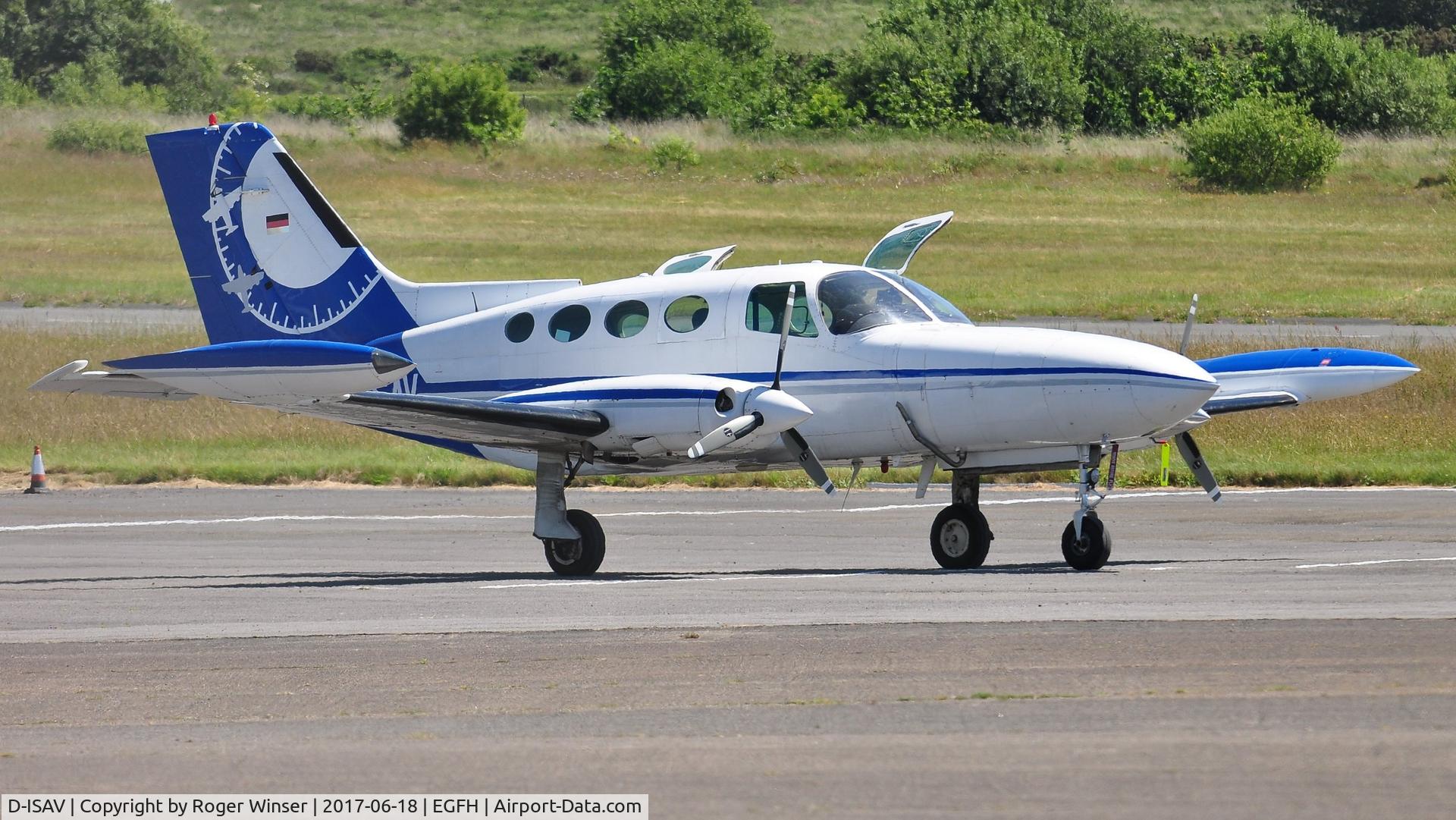 D-ISAV, 1971 Cessna 402B Businessliner C/N 402B0201, Visiting Cessna 402B survey aircraft.