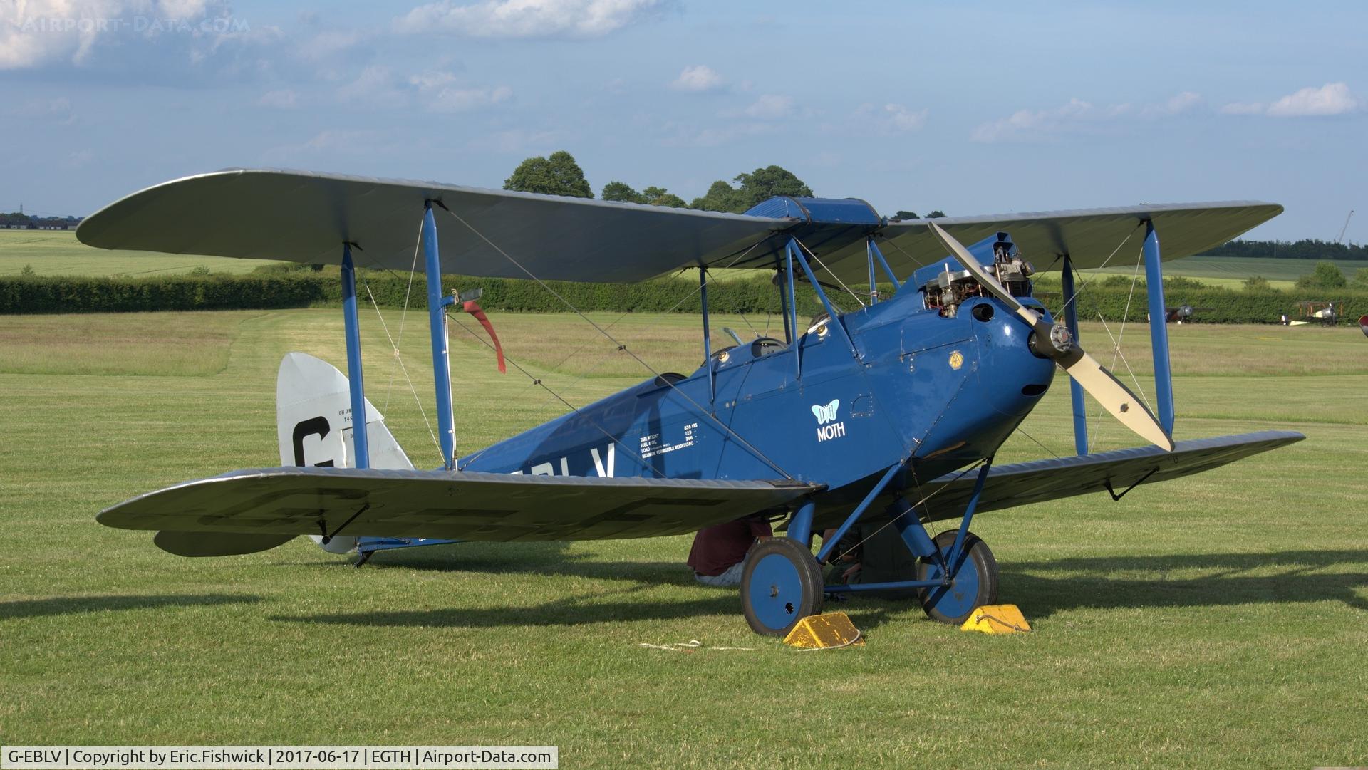 G-EBLV, 1925 De Havilland DH-60 Moth C/N 188, 3. G-EBLV at the epic Evening Airshow, The Shuttleworth Collection, June, 2017