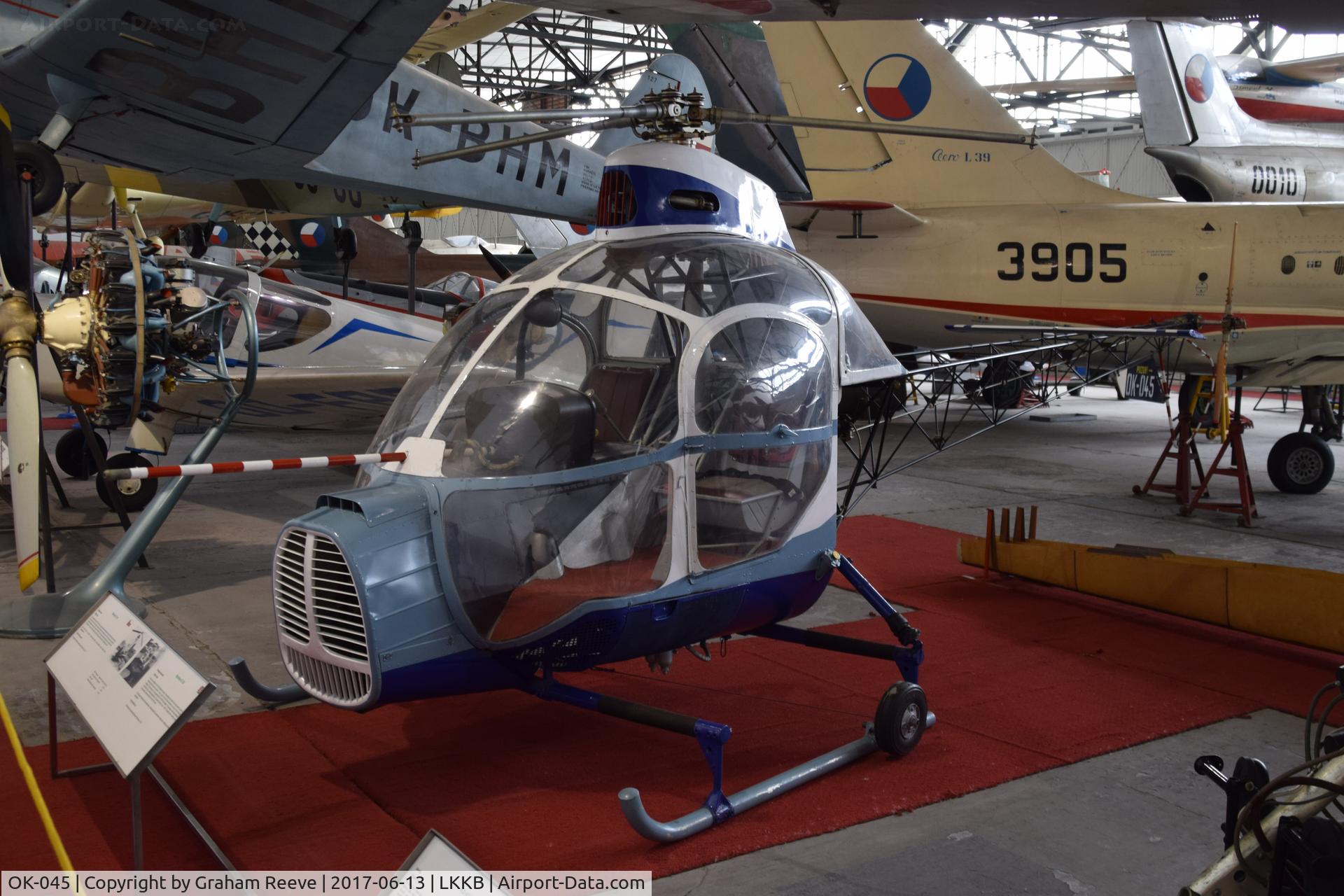 OK-045, 1960 Zlin Z-135 Heli Trainer C/N 1, On display at 