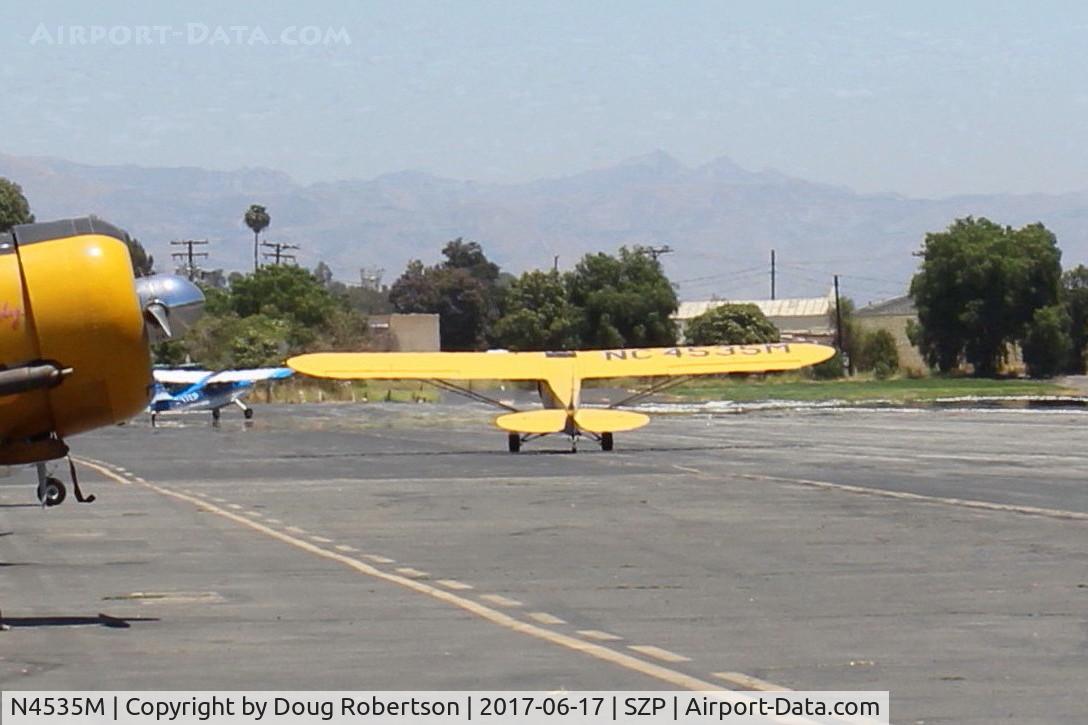 N4535M, 1947 Piper PA-11 Cub Special C/N 11-39, 1947 Piper PA-11 CUB SPECIAL, Continental A&C65 65 Hp, taxi to Rwy 22