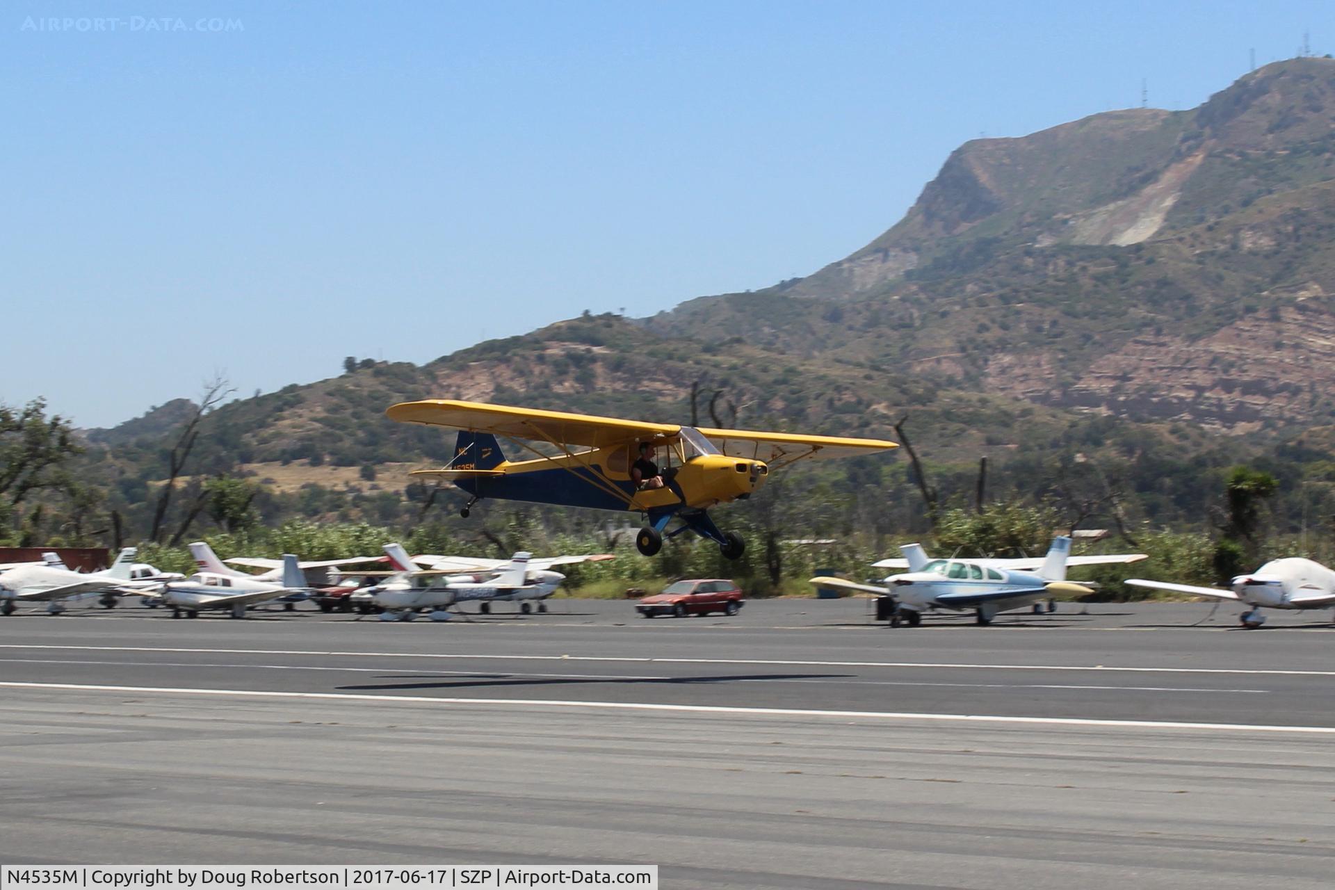 N4535M, 1947 Piper PA-11 Cub Special C/N 11-39, 1947 Piper PA-11 CUB SPECIAL, Continental A&C65 65 Hp, another takeoff climb Rwy 22