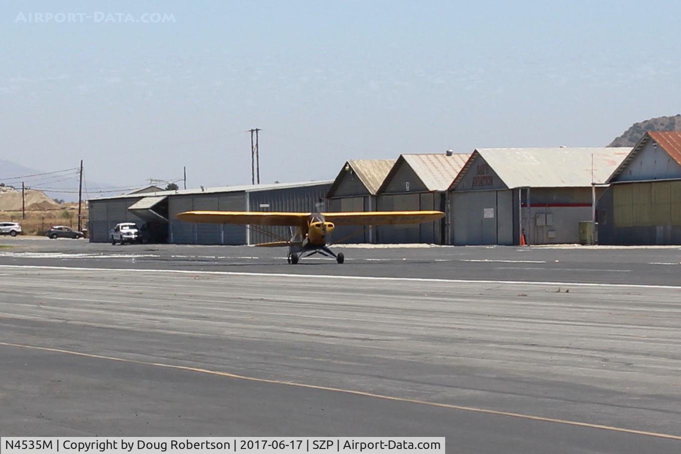 N4535M, 1947 Piper PA-11 Cub Special C/N 11-39, 1947 Piper PA-11 CUB SPECIAL, Continental A&C65 65 Hp, fairly rare model, takeoff roll Rwy 22
