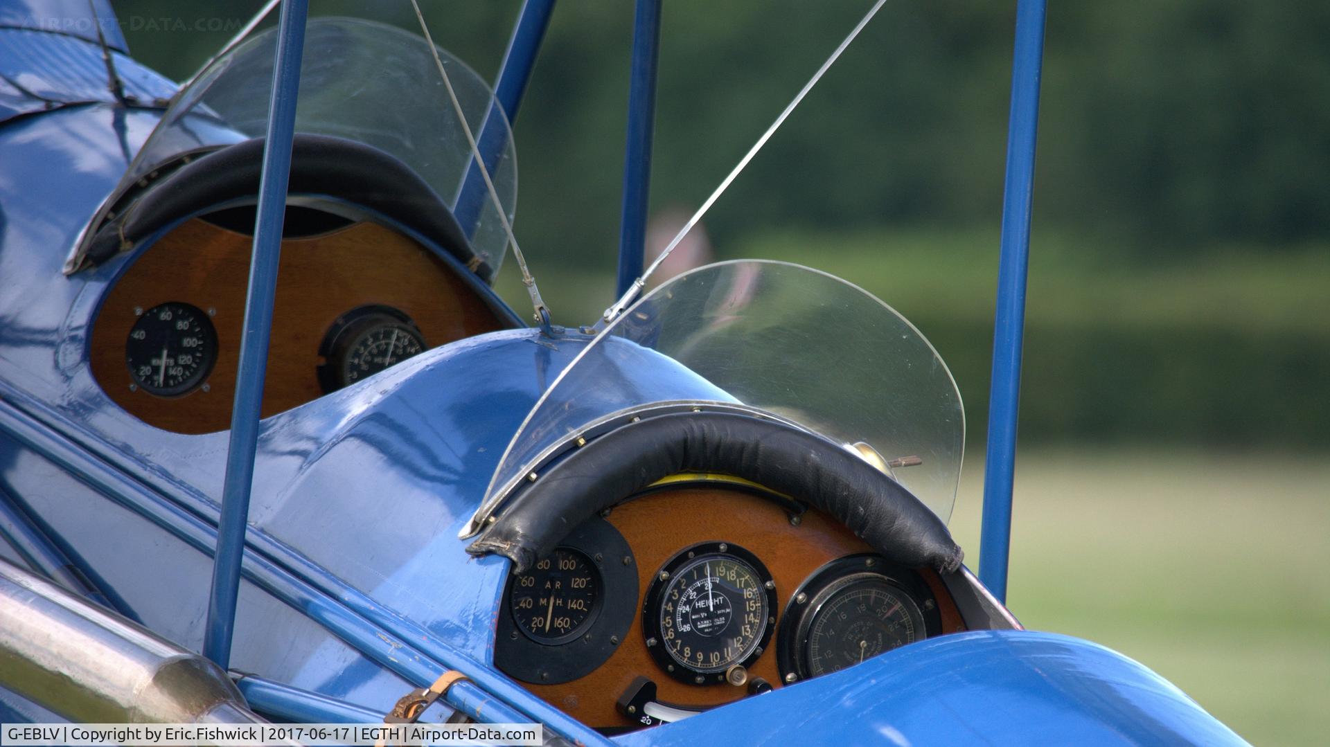 G-EBLV, 1925 De Havilland DH-60 Moth C/N 188, 4. GEBLV Cockpit -  June, 2017