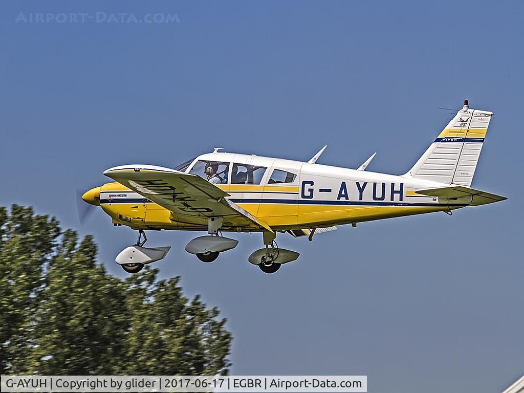G-AYUH, 1970 Piper PA-28-180 Cherokee C/N 28-7105042, arrival