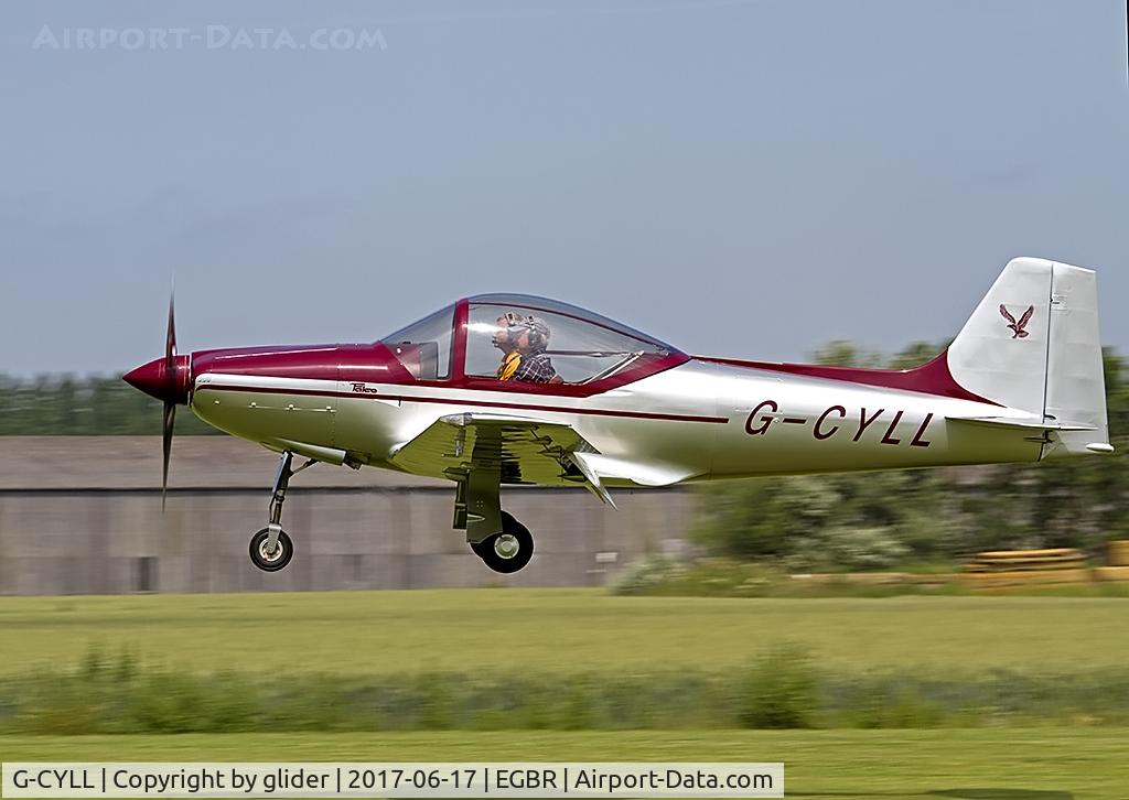 G-CYLL, 2006 Sequoia F-8L C/N PFA 100-14572, Seconds from a landing gear malfunction and ending up on its nose..fortunately the two occupants escaped injury