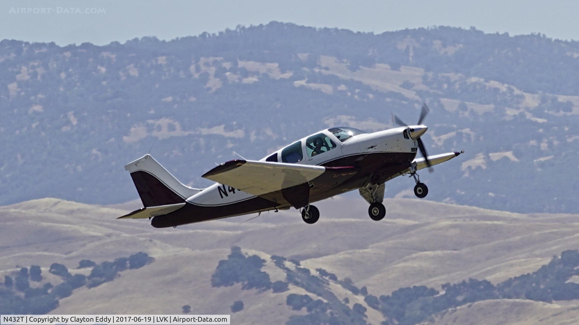 N432T, 1961 Beech 35-A33 Debonair C/N CD-288, Livermore Airport California 2017.