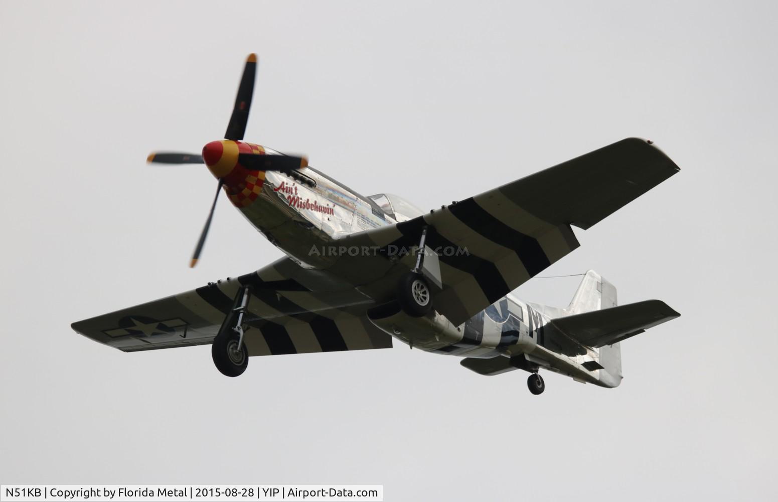 N51KB, 1961 North American F-51D Mustang C/N 44-74009, Ain't Misbehavin