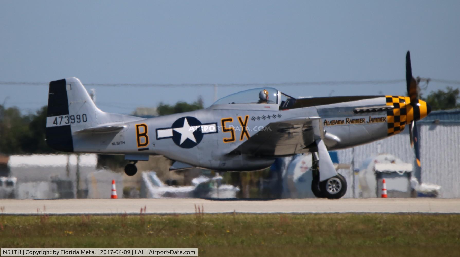 N51TH, 1944 North American P-51D Mustang C/N 122-40530, Alabama Rammer Jammer