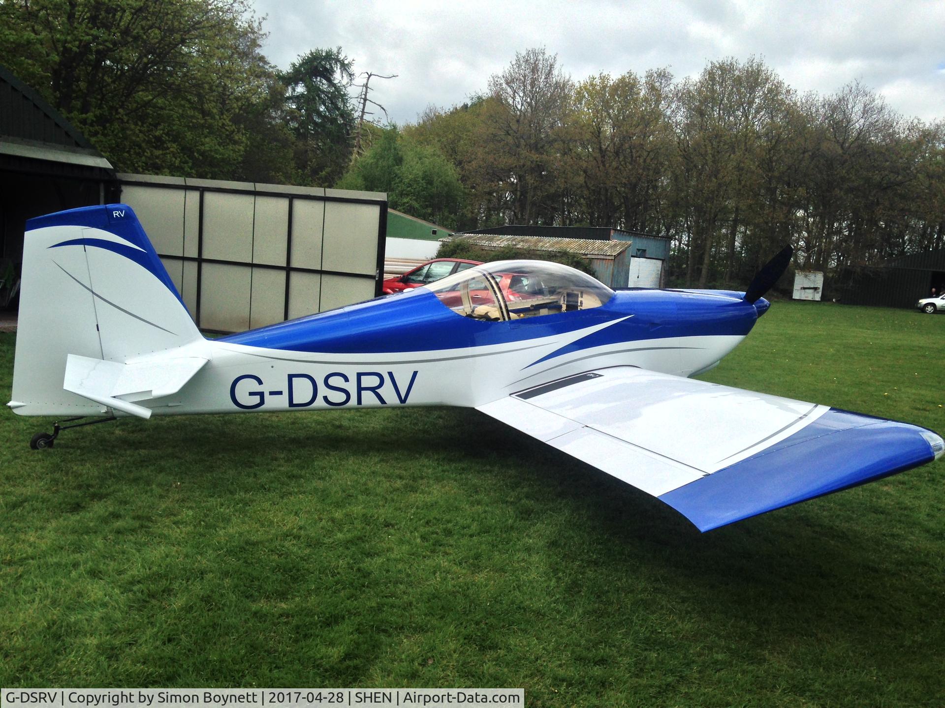 G-DSRV, 2014 Vans RV-7 C/N PFA 323-14381, RV7 built at home by Simon Boynett and David Murcott