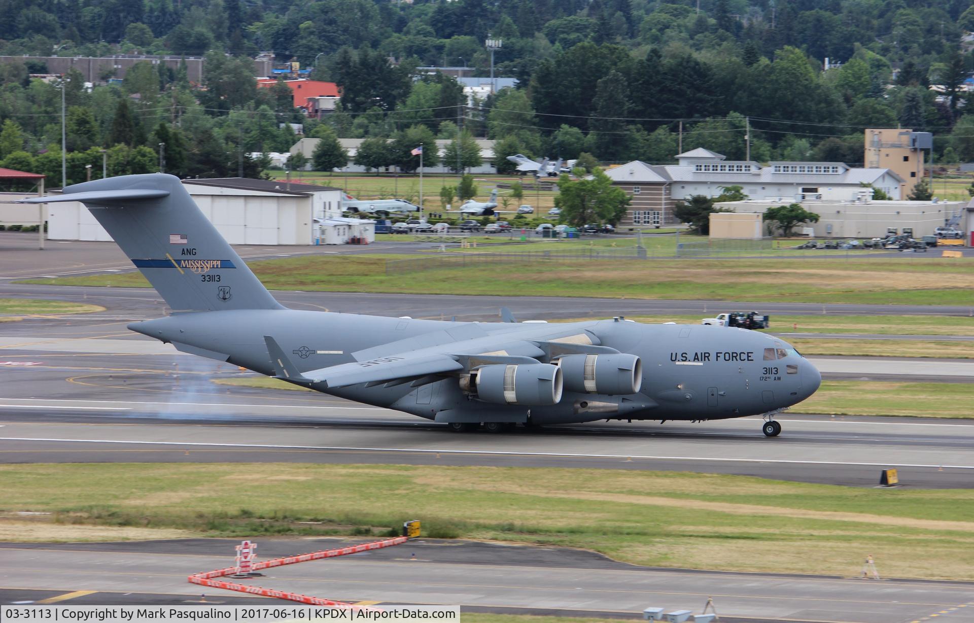 03-3113, 2003 Boeing C-17A Globemaster III C/N P-113, Boeing C-17A