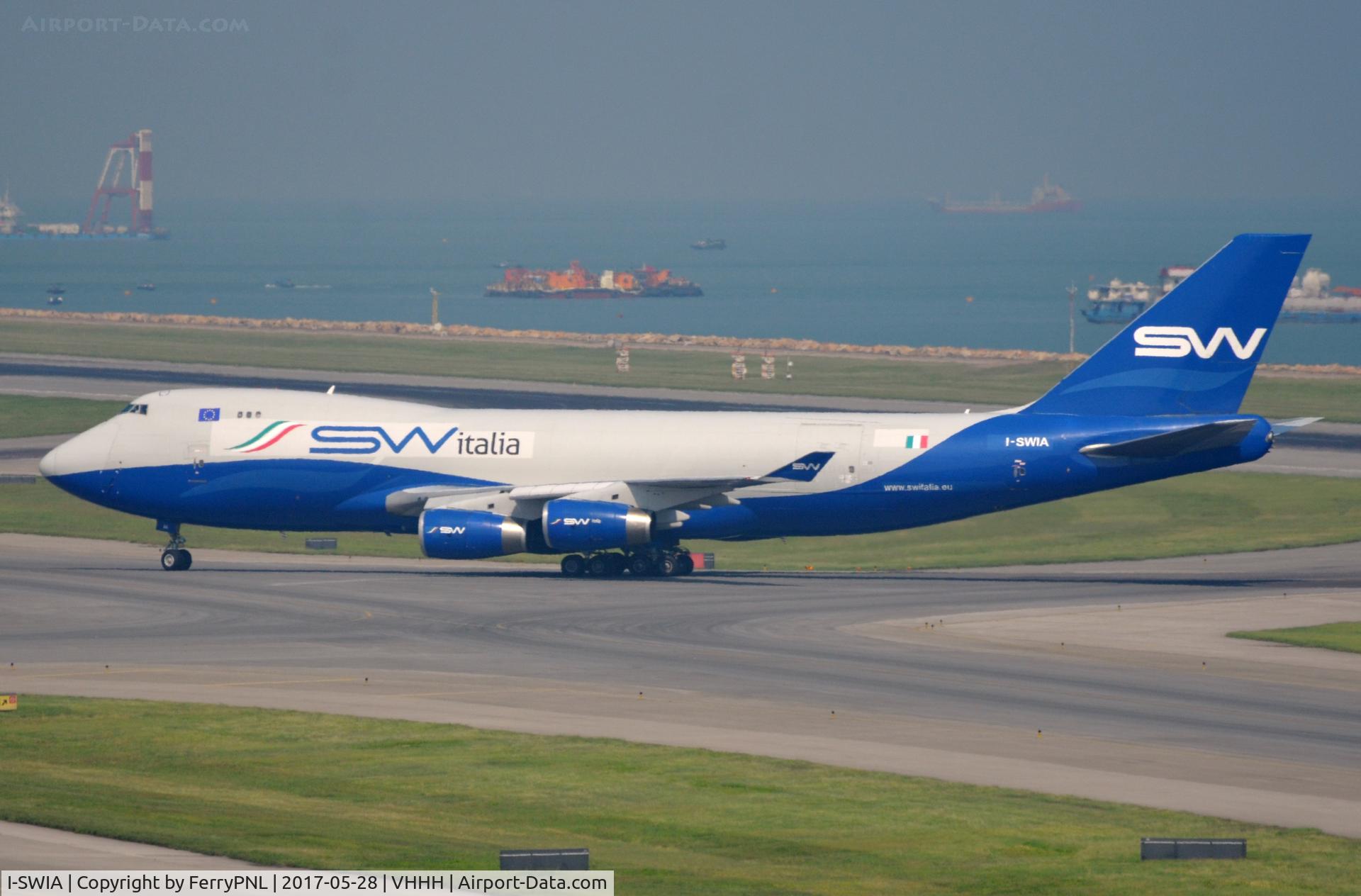 I-SWIA, 1998 Boeing 747-4R7F/SCD C/N 29729, Silk Way Italia B744F arrived