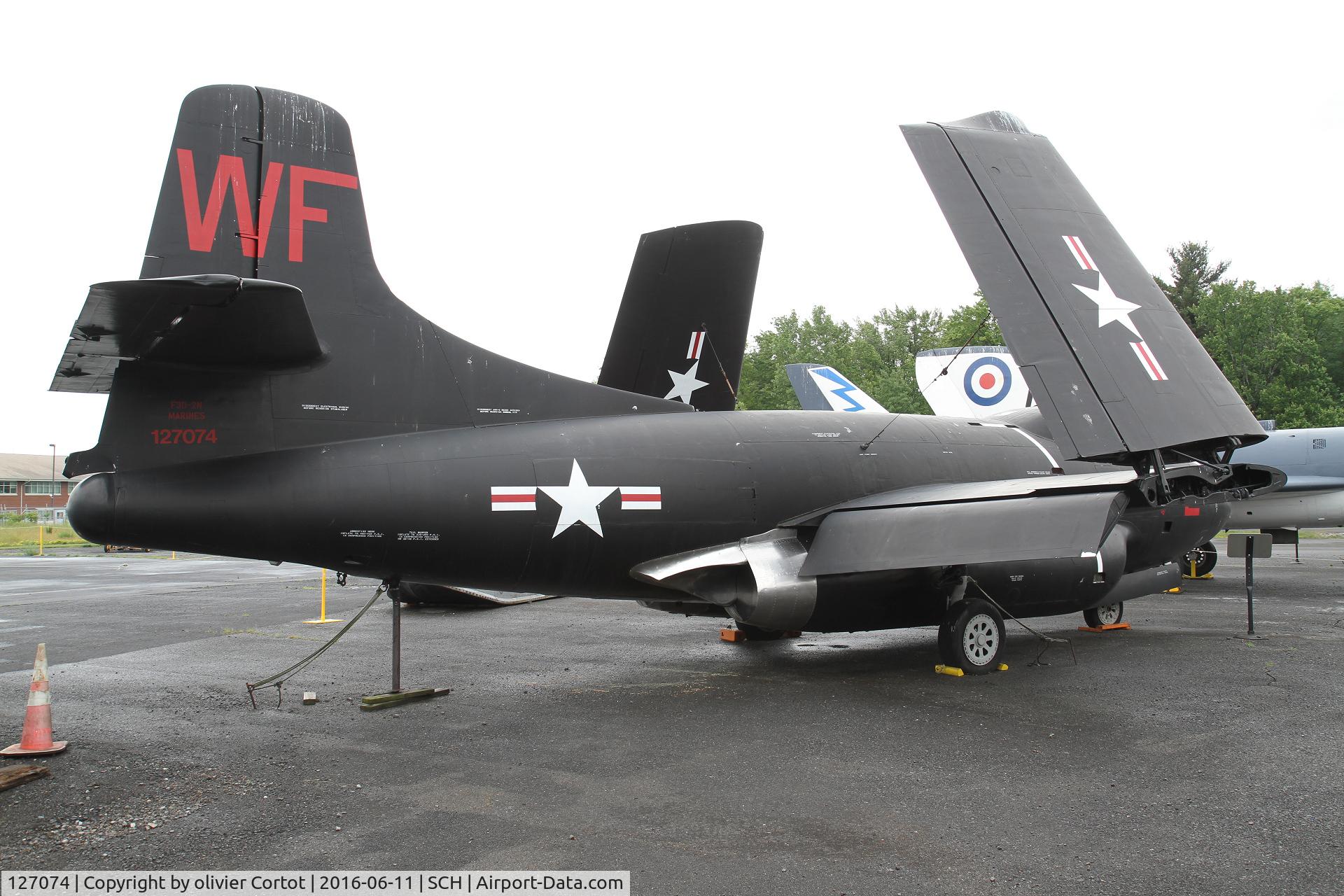 127074, Douglas F3D-2 Skyknight C/N 8132, rear view