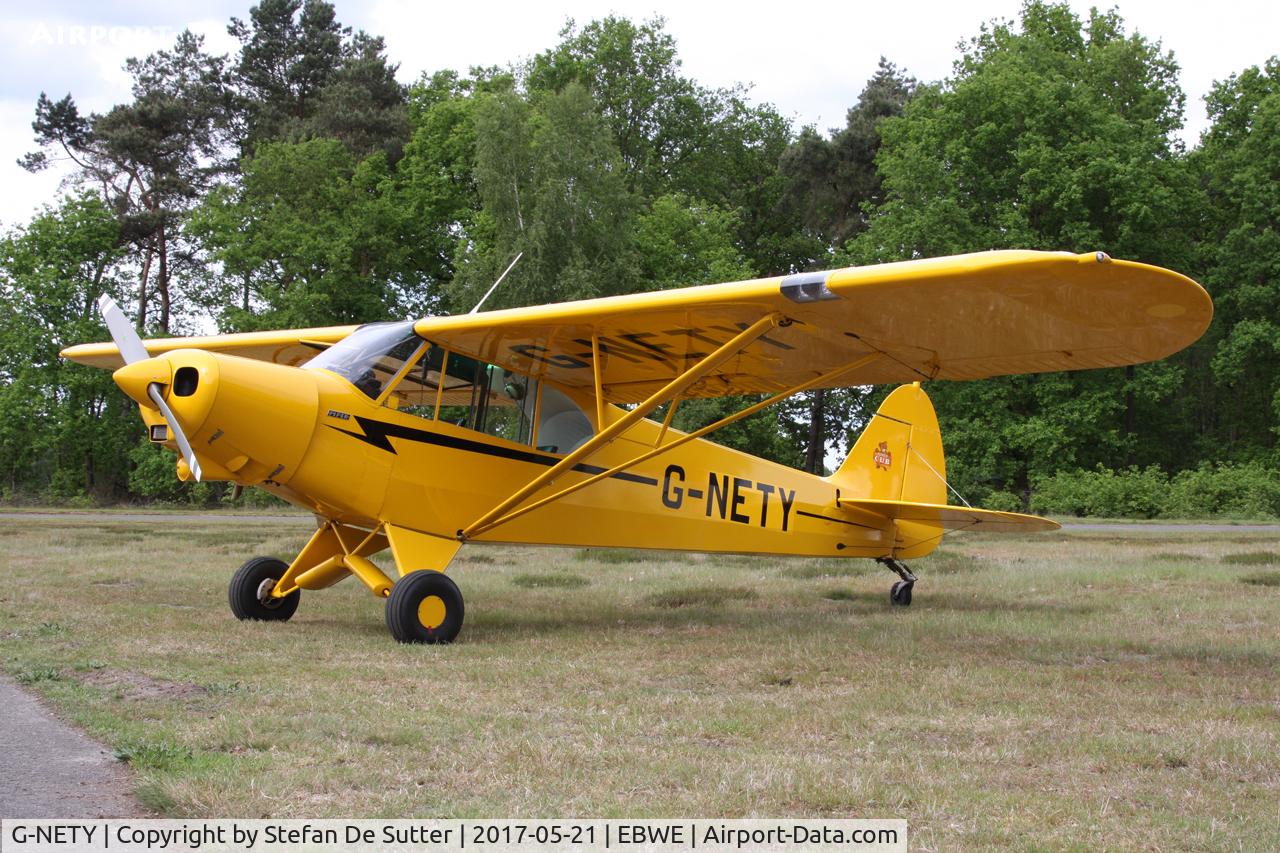 G-NETY, 1994 Piper PA-18-150 Super Cub C/N 1809108, @ Weelde.