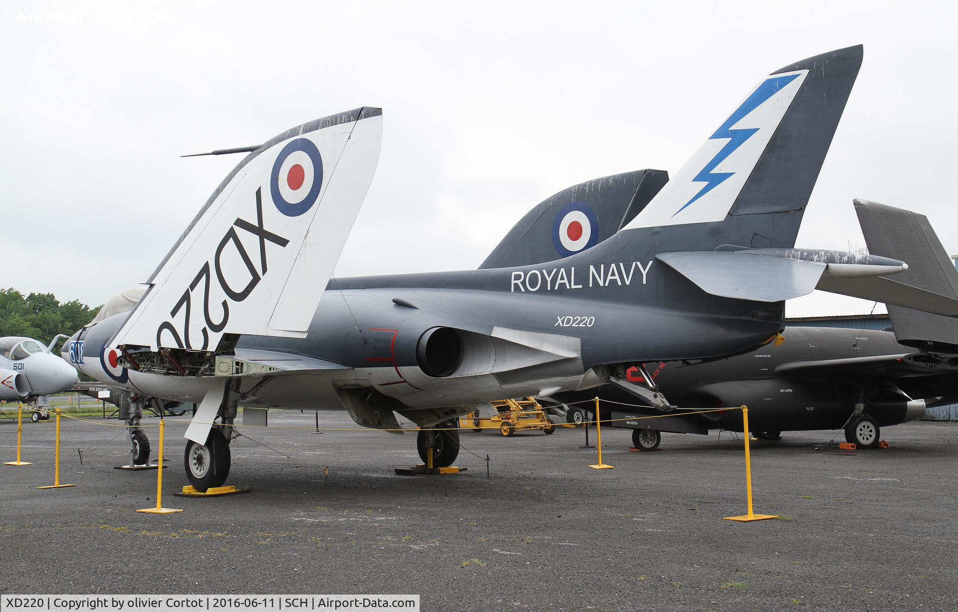 XD220, 1957 Supermarine Scimitar F.1 C/N Not found XD220, wing folded