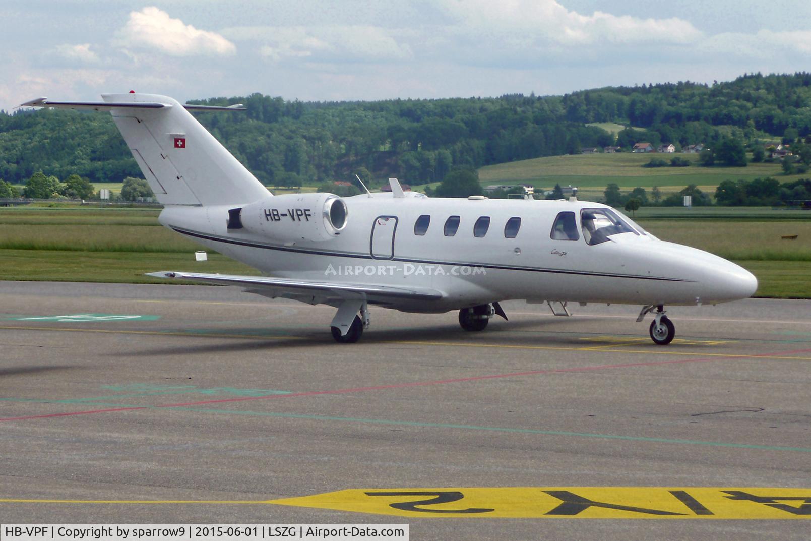 HB-VPF, 1993 Cessna 525 CitationJet C/N 525-0044, at Grenchen airport
