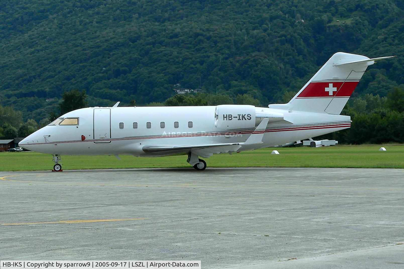 HB-IKS, 1989 Canadair Challenger 601-3A (CL-600-2B16) C/N 5042, at Locarno-Magadino