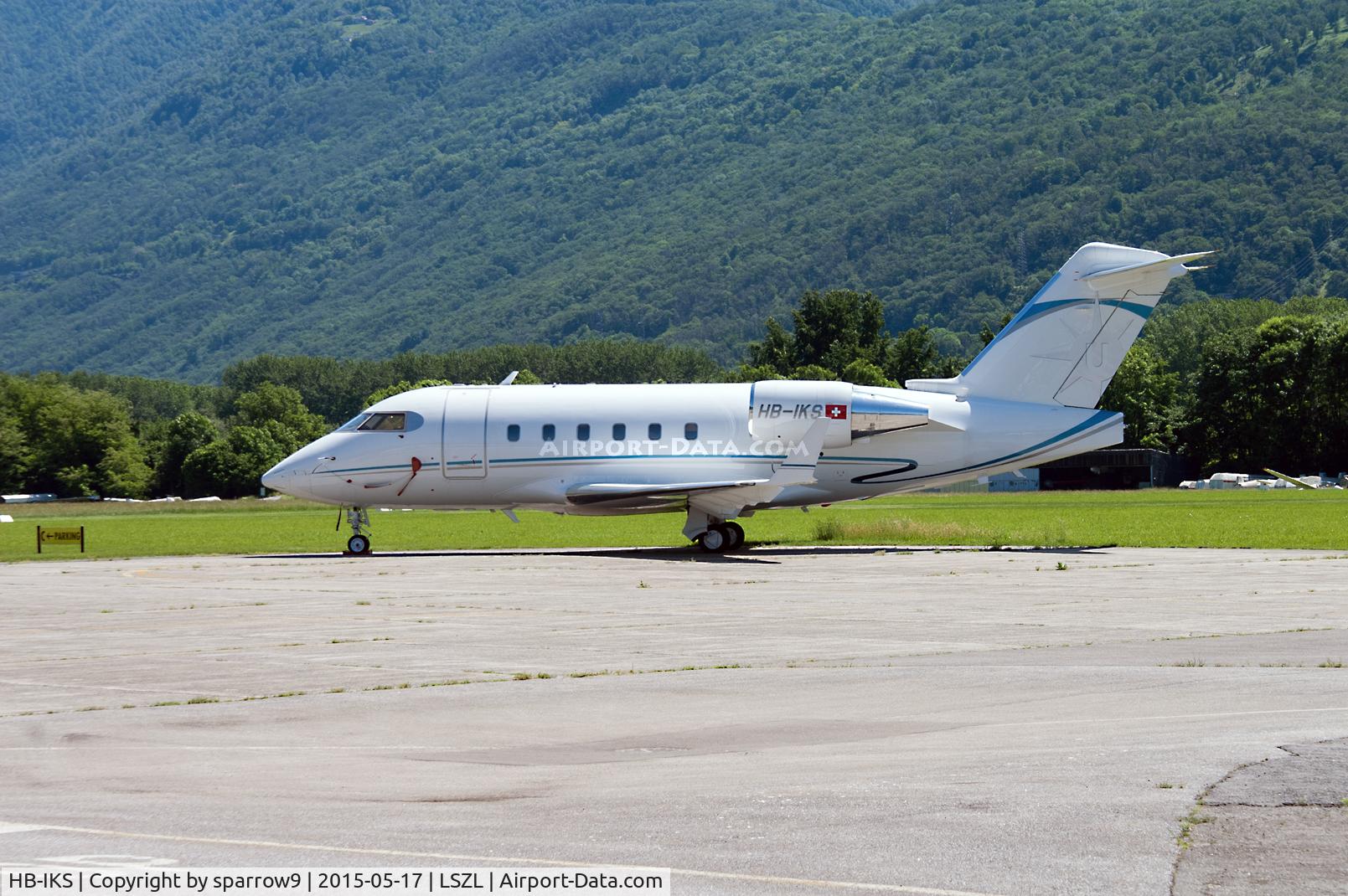 HB-IKS, 1989 Canadair Challenger 601-3A (CL-600-2B16) C/N 5042, at Locarno-Magadino